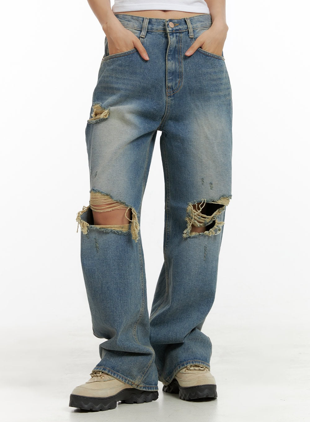 Destroyed Baggy Jeans CU405