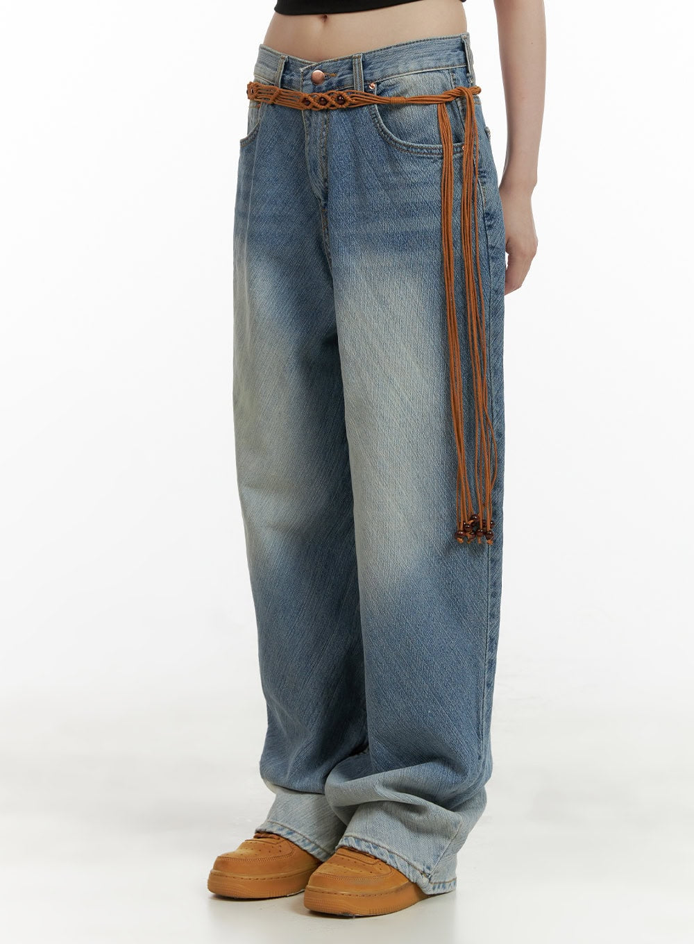 Washed Baggy Jeans CU407