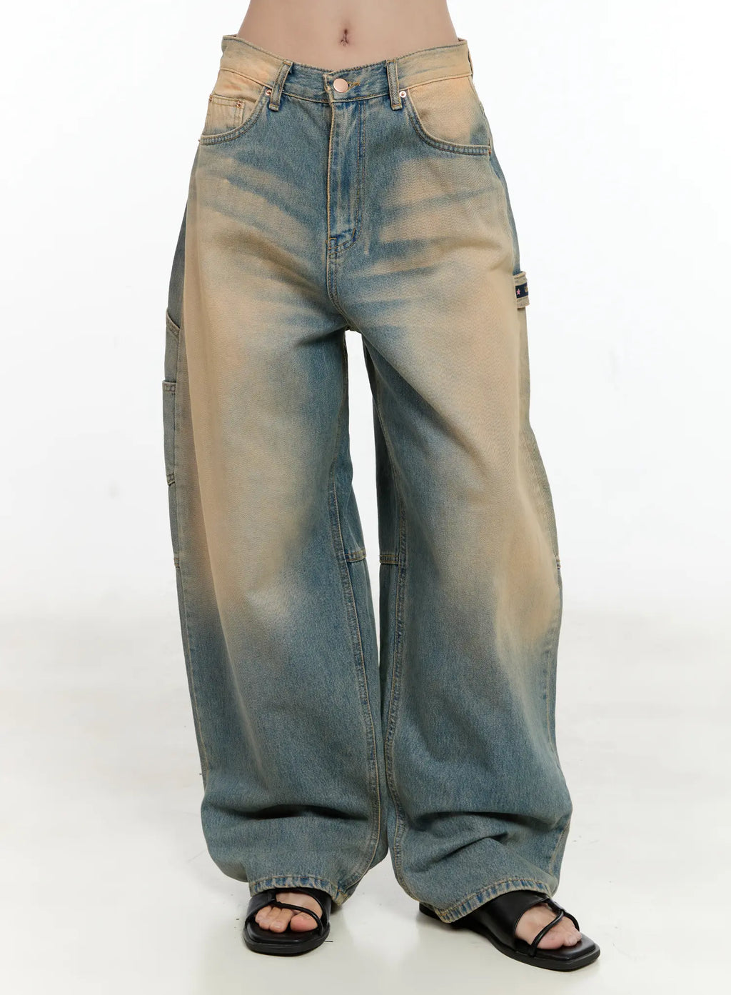 Danbi Washed Wide-Leg Denim Jeans CG501