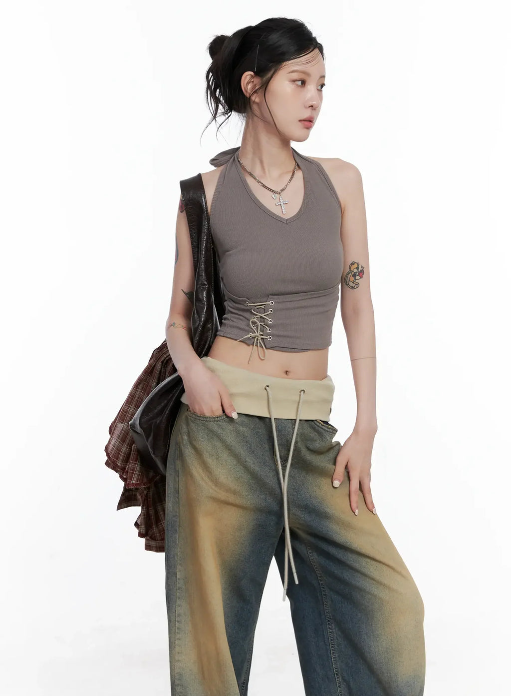 Corset Lace-Up Halter Top CS512