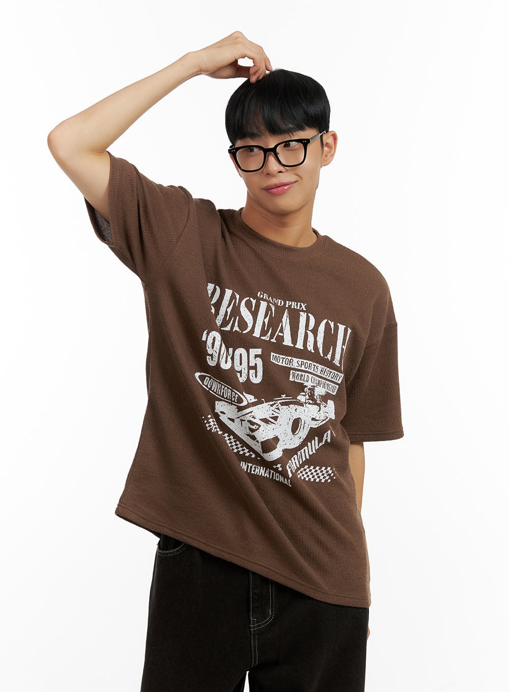 Men's Comfy Graphic Print T-Shirt CL429