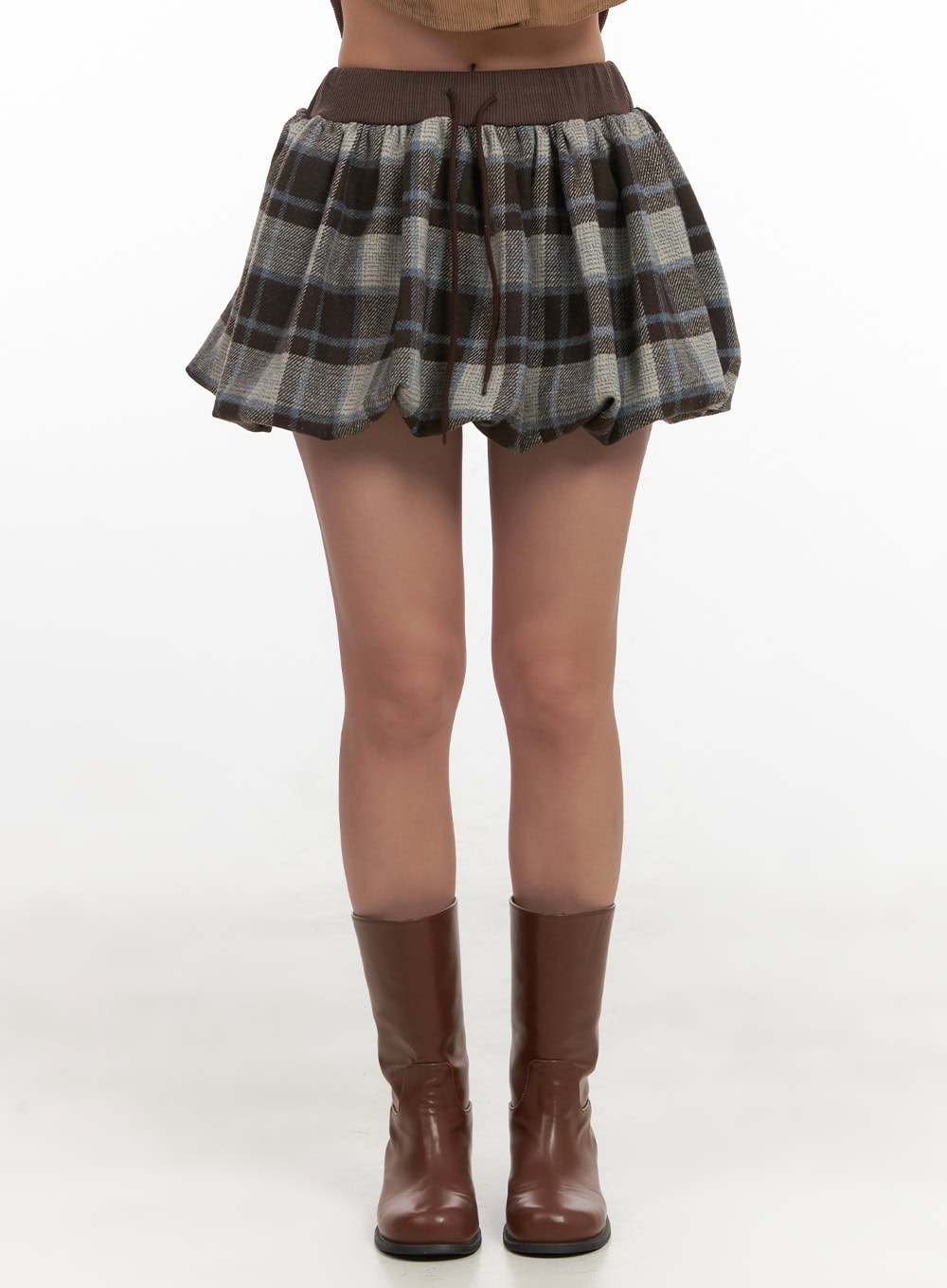 Checkered Print Mini Skirt CN426