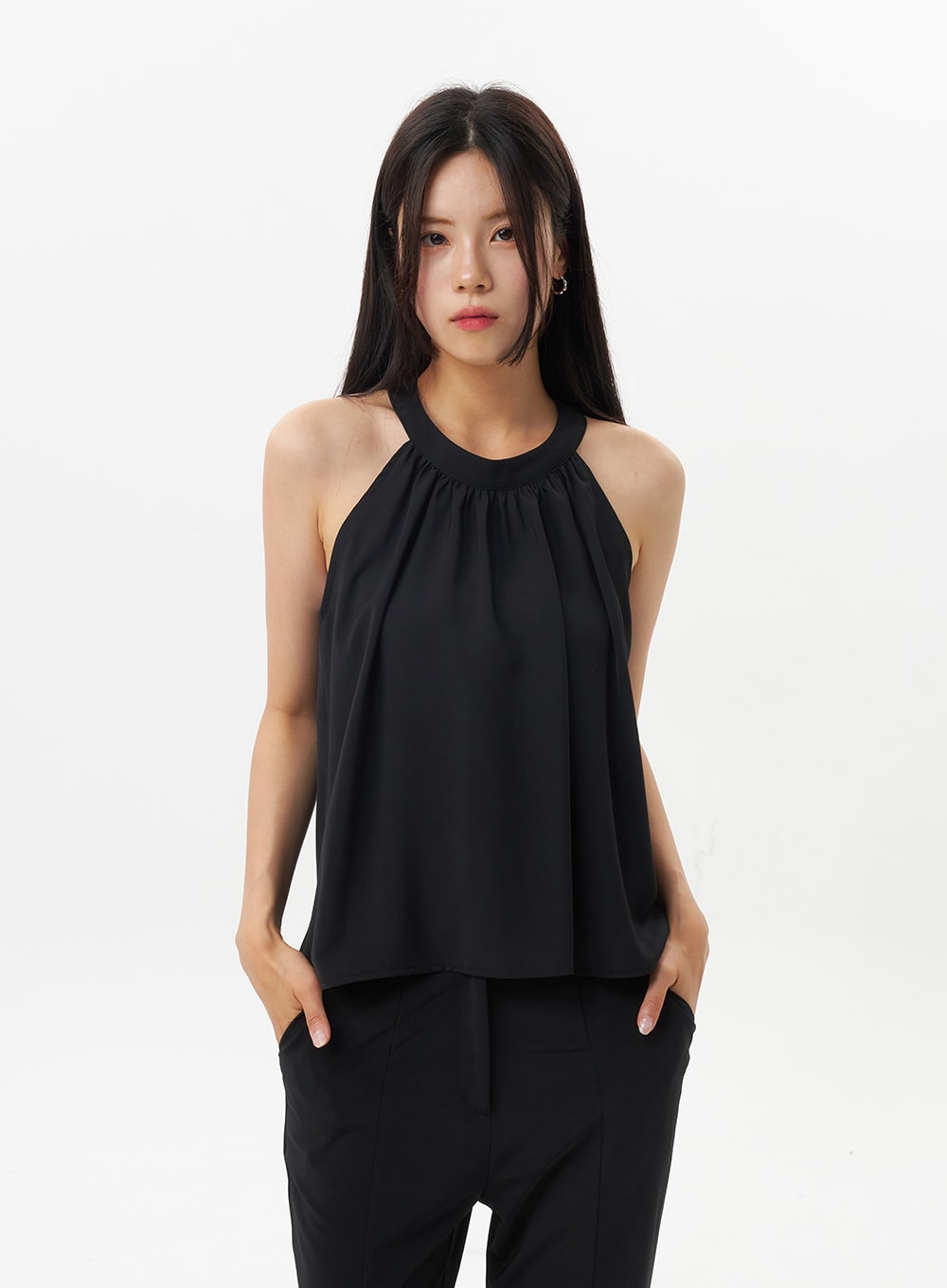 Halter Neck Blouse OU328