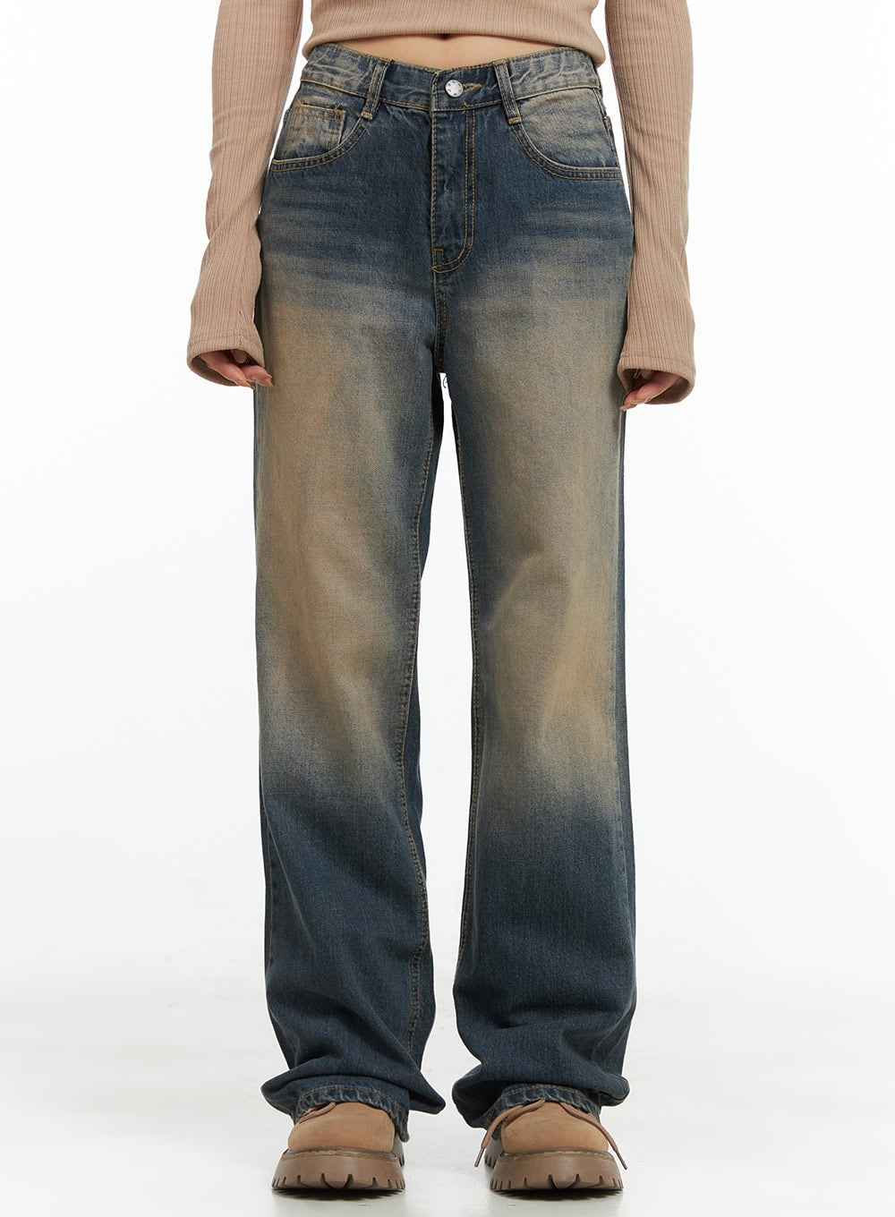 Rita Vintage Wide Leg Straight Jeans CG421