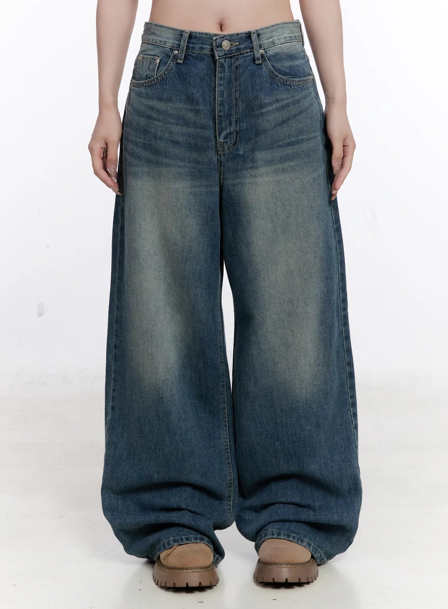 Sien Washed Baggy Jeans CS530