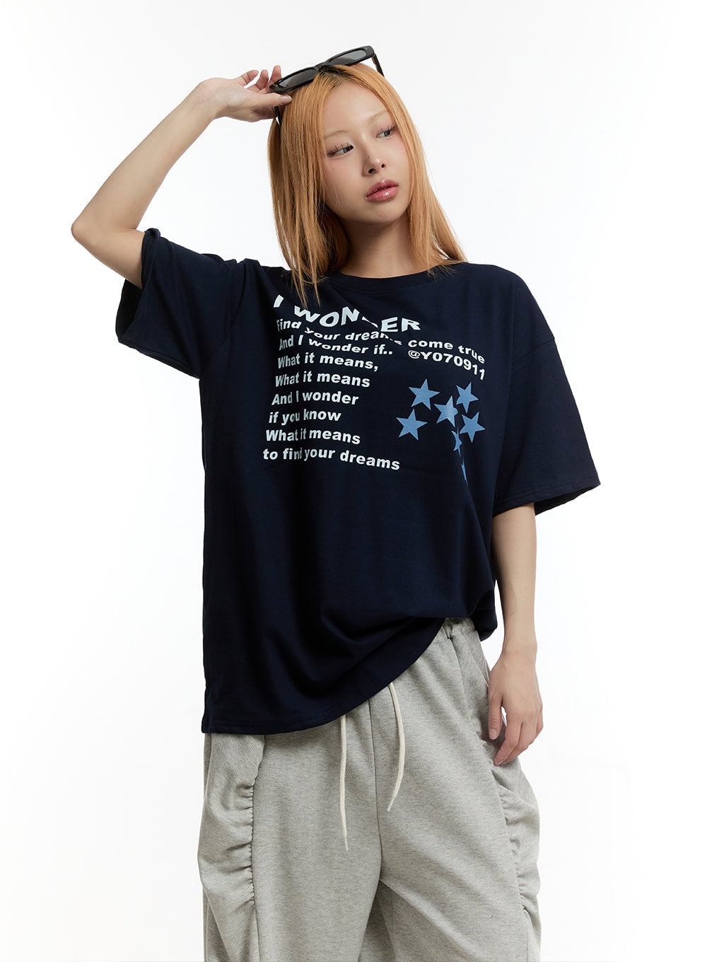 Oversized Cotton Graphic T-Shirt CY506