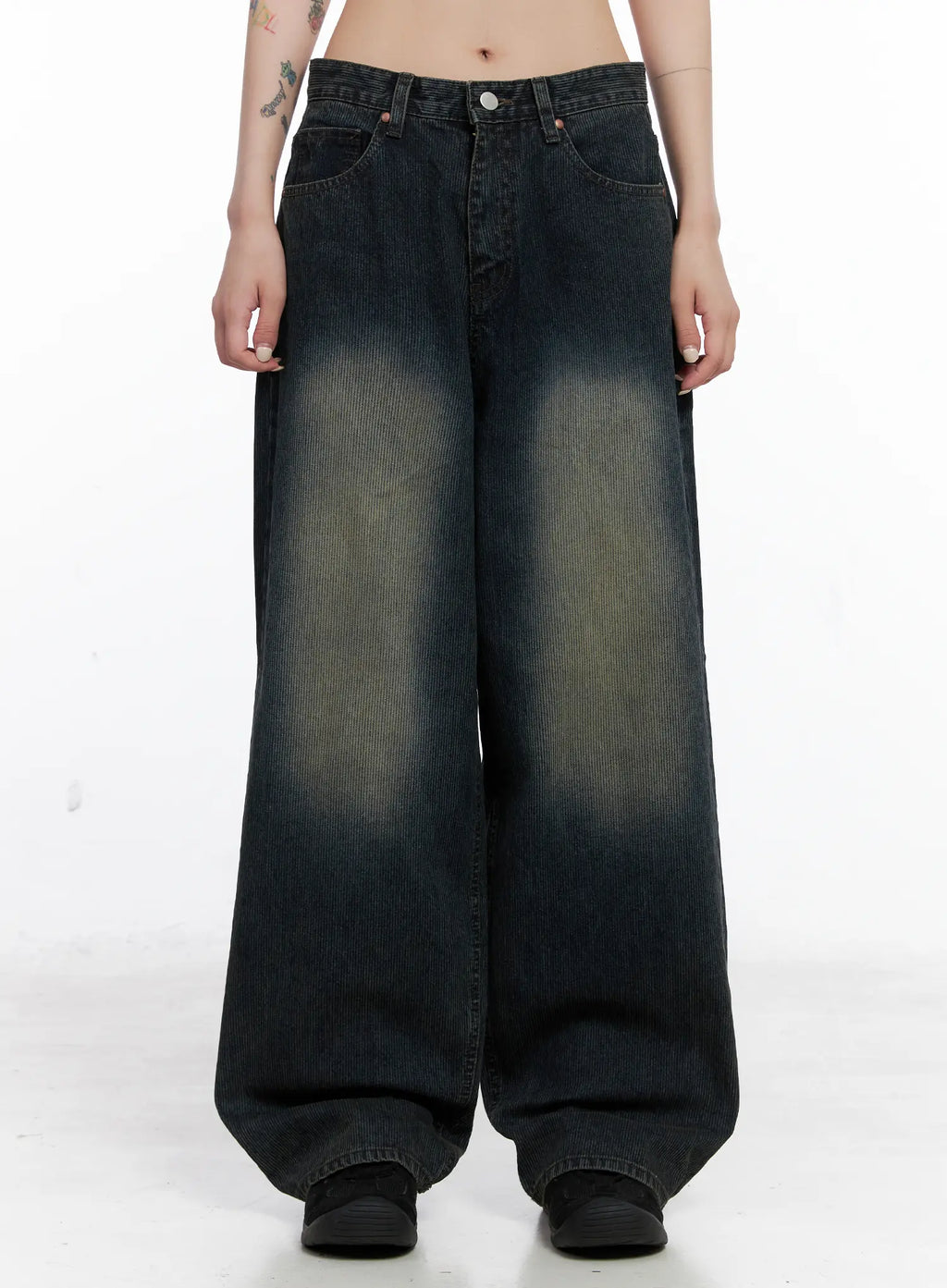 London Faded Baggy Jeans CS510