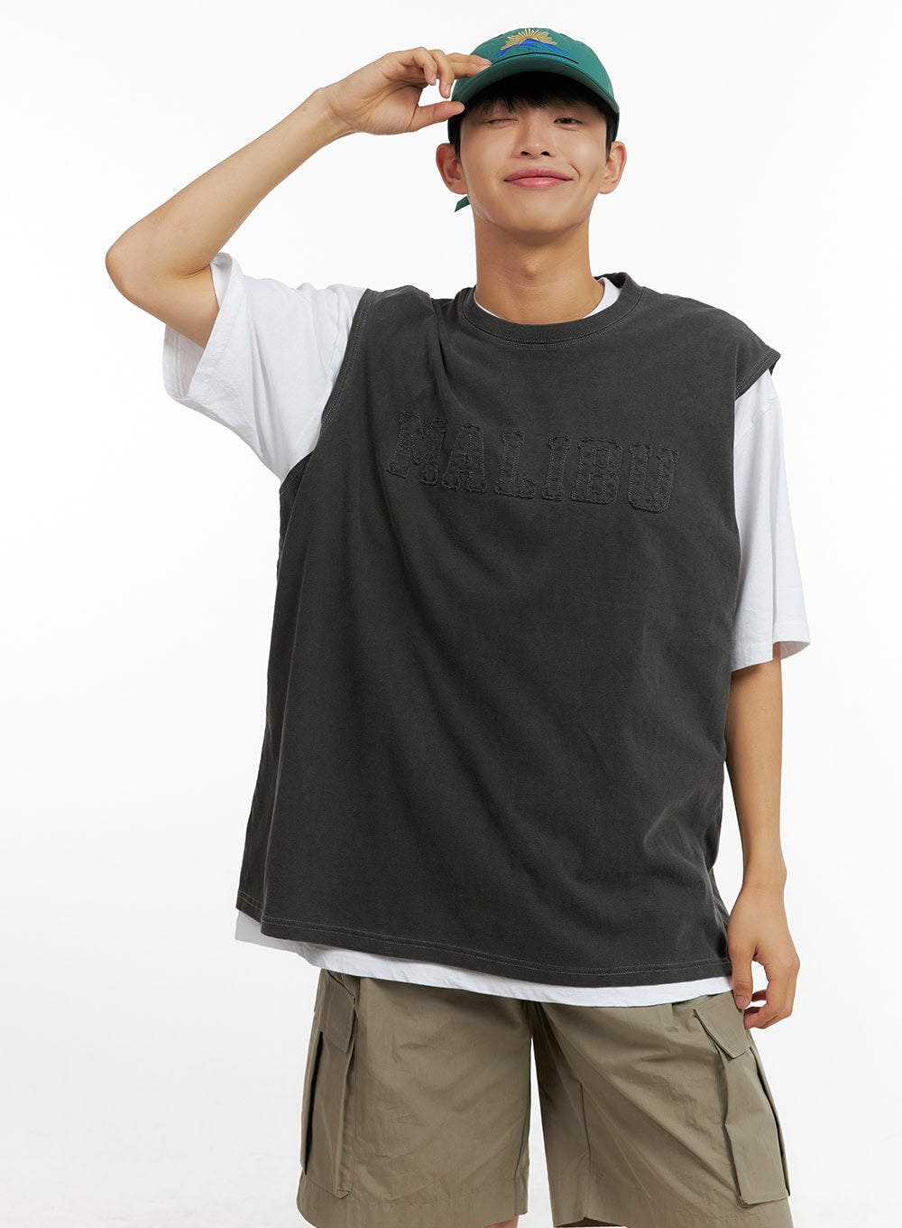 Men's Oversize Contrasting T-Shirt CL429