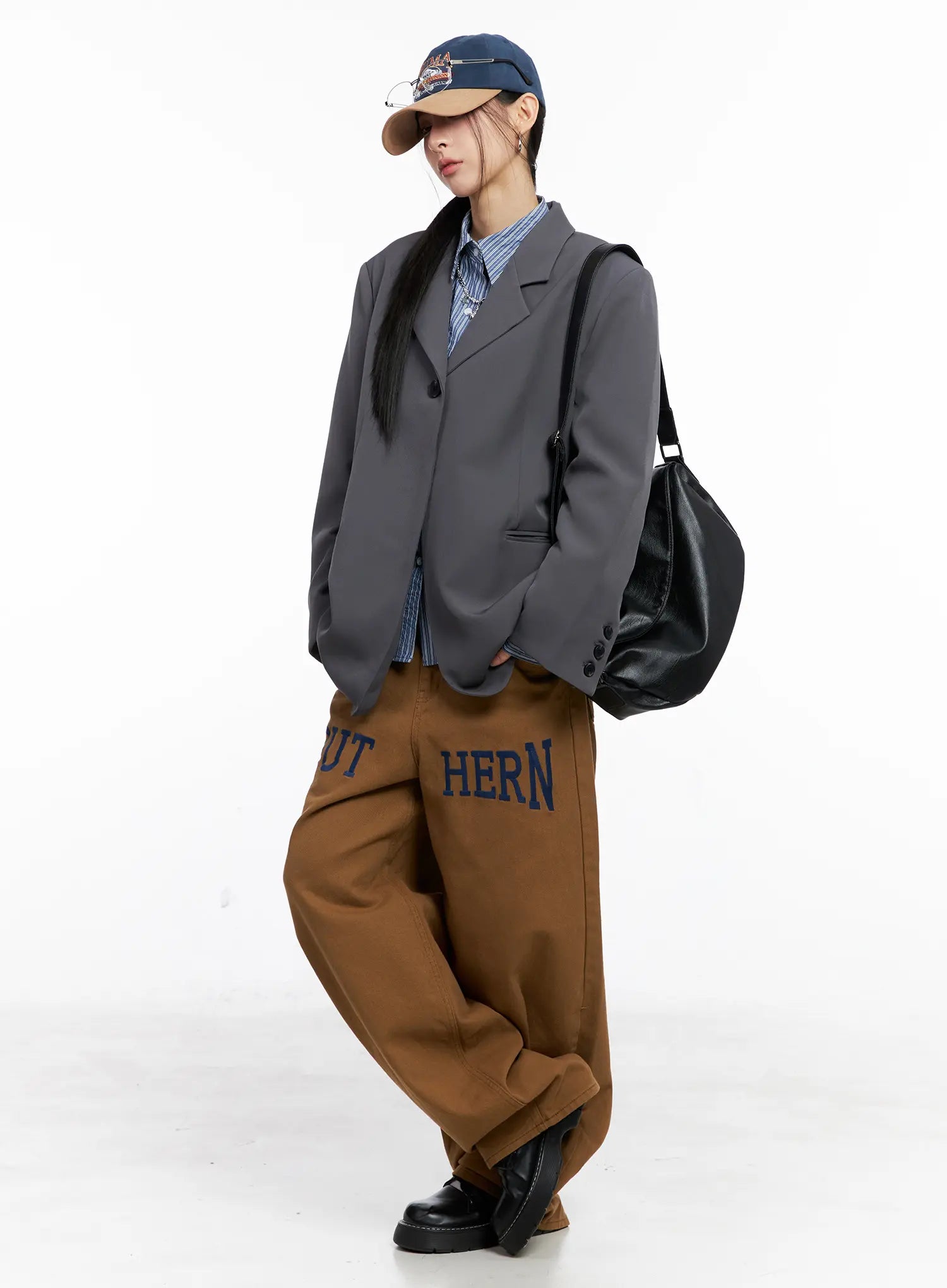 Oversized One-Button Blazer CC1109