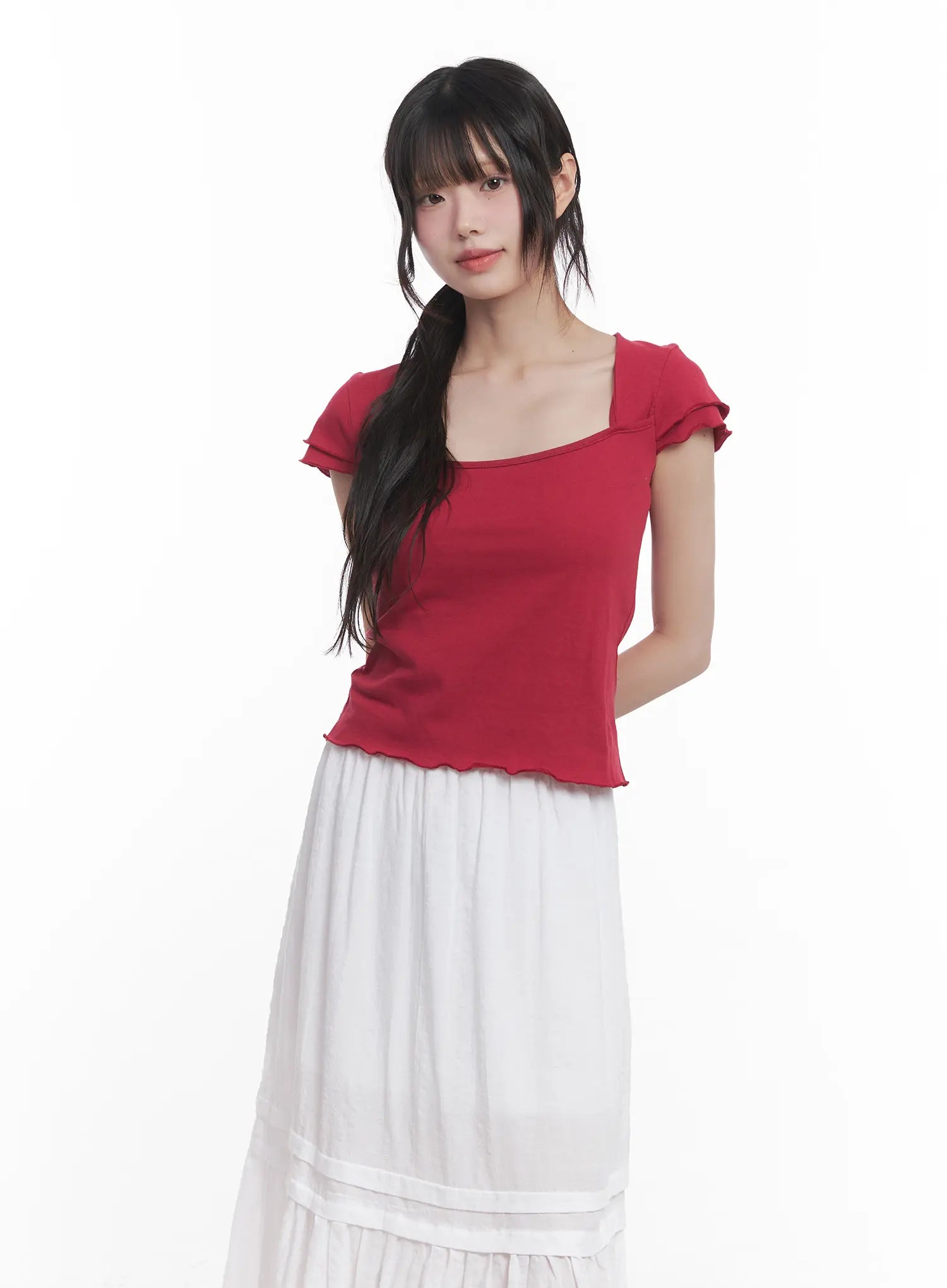 Square Neck Crop Top CU519