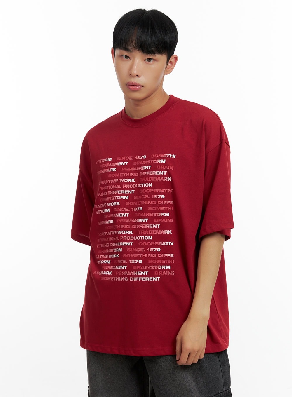 Men's Lettering Cotton T-Shirt CL429
