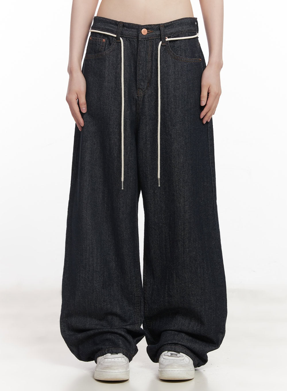 Kirsten String Wide-Leg Summer Denim Jeans IM528