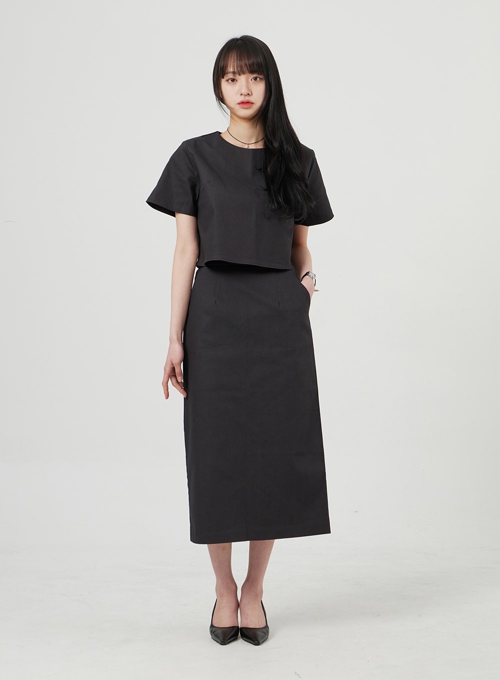 High Waist Maxi Skirt OF328