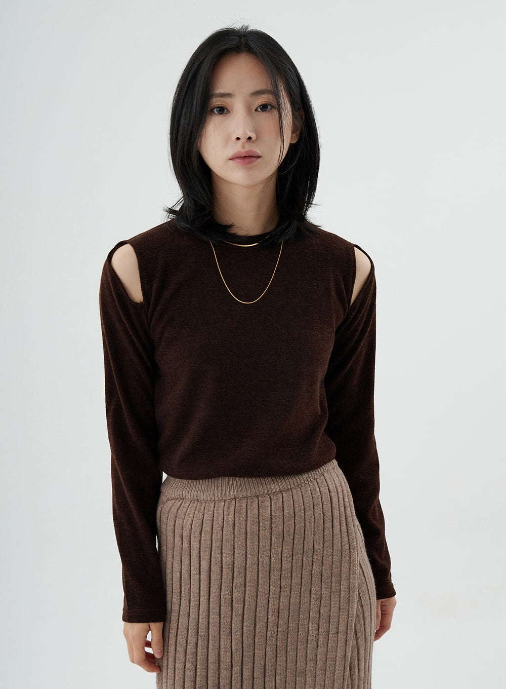 Off-Shoulder Long Sleeve T-Shirt ON02