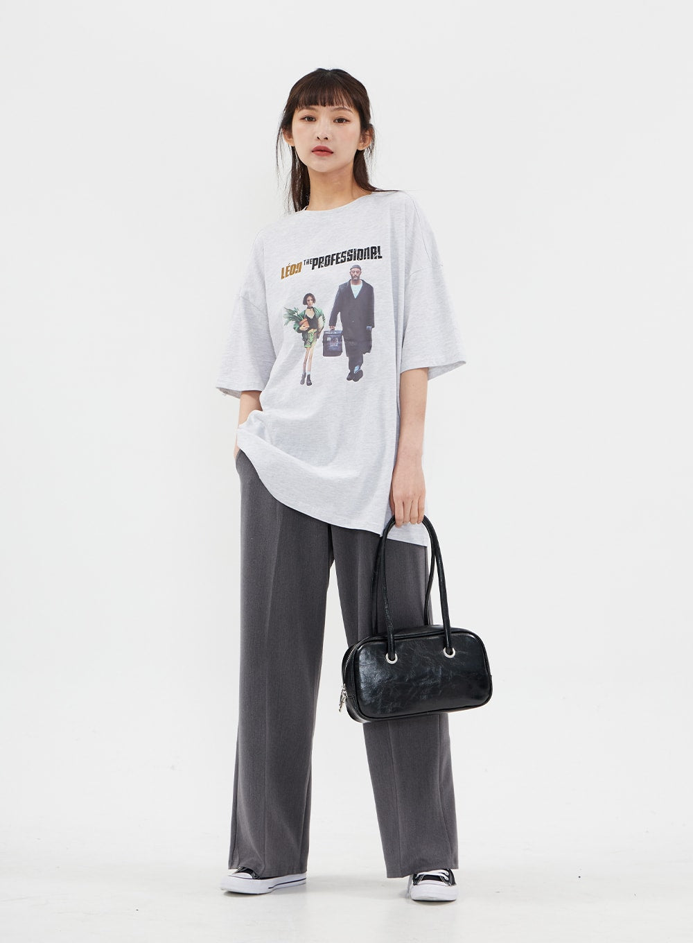 Relaxed Fit Short Sleeve T Shirt with Graphic Print C7102