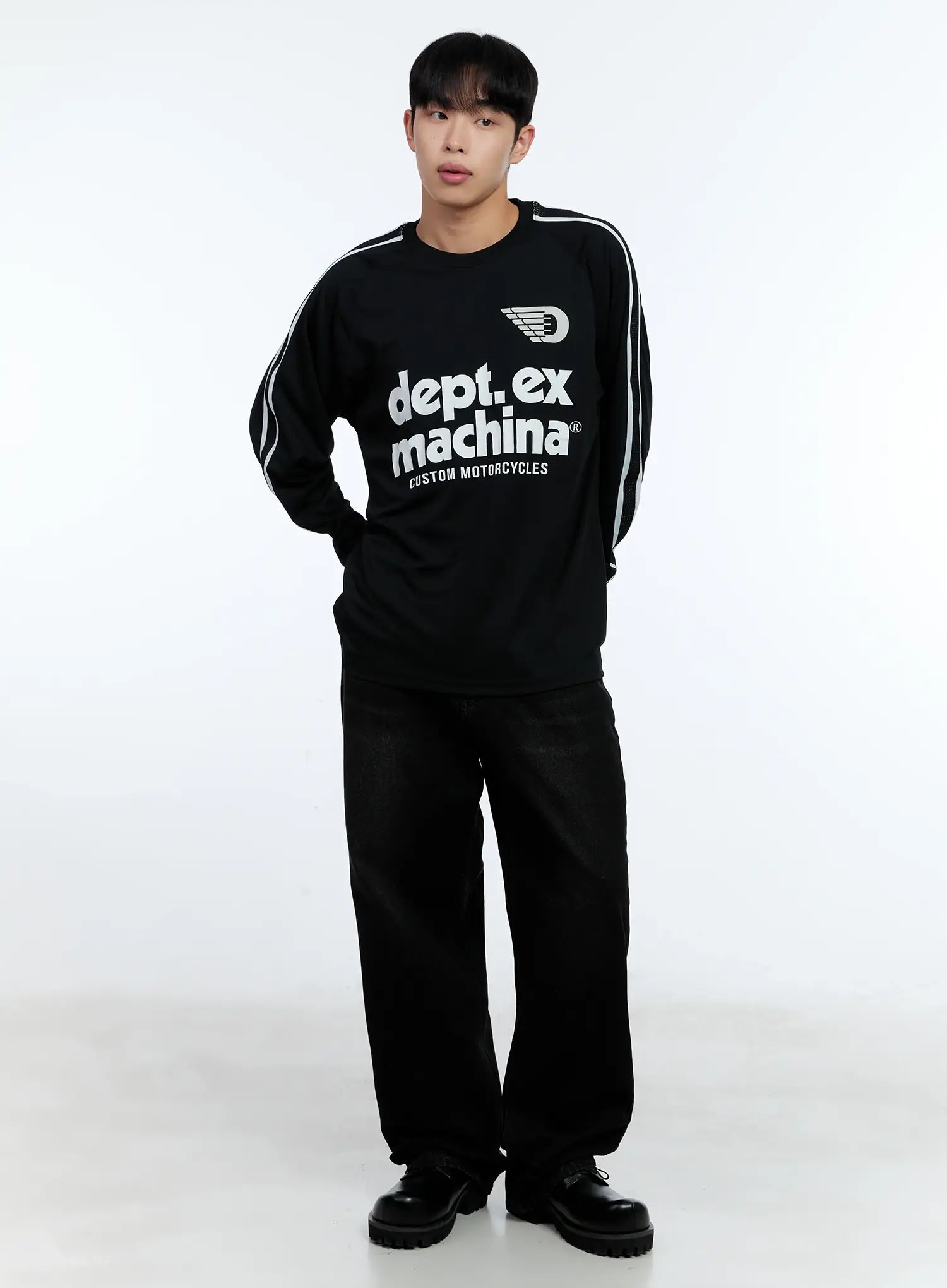 Men's Recycled Wide-Leg Denim Jeans IL515