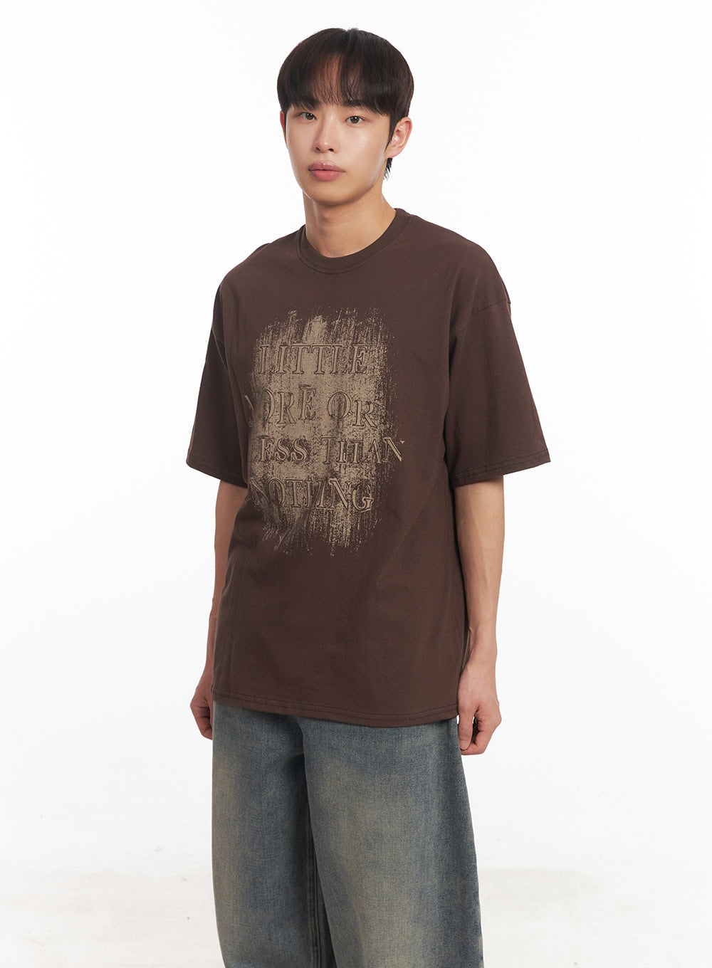 Men's Round Neck Graphic Shirt  IA521