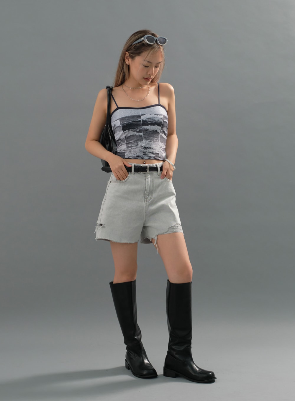 Heart Chain Layered Necklace CJ27