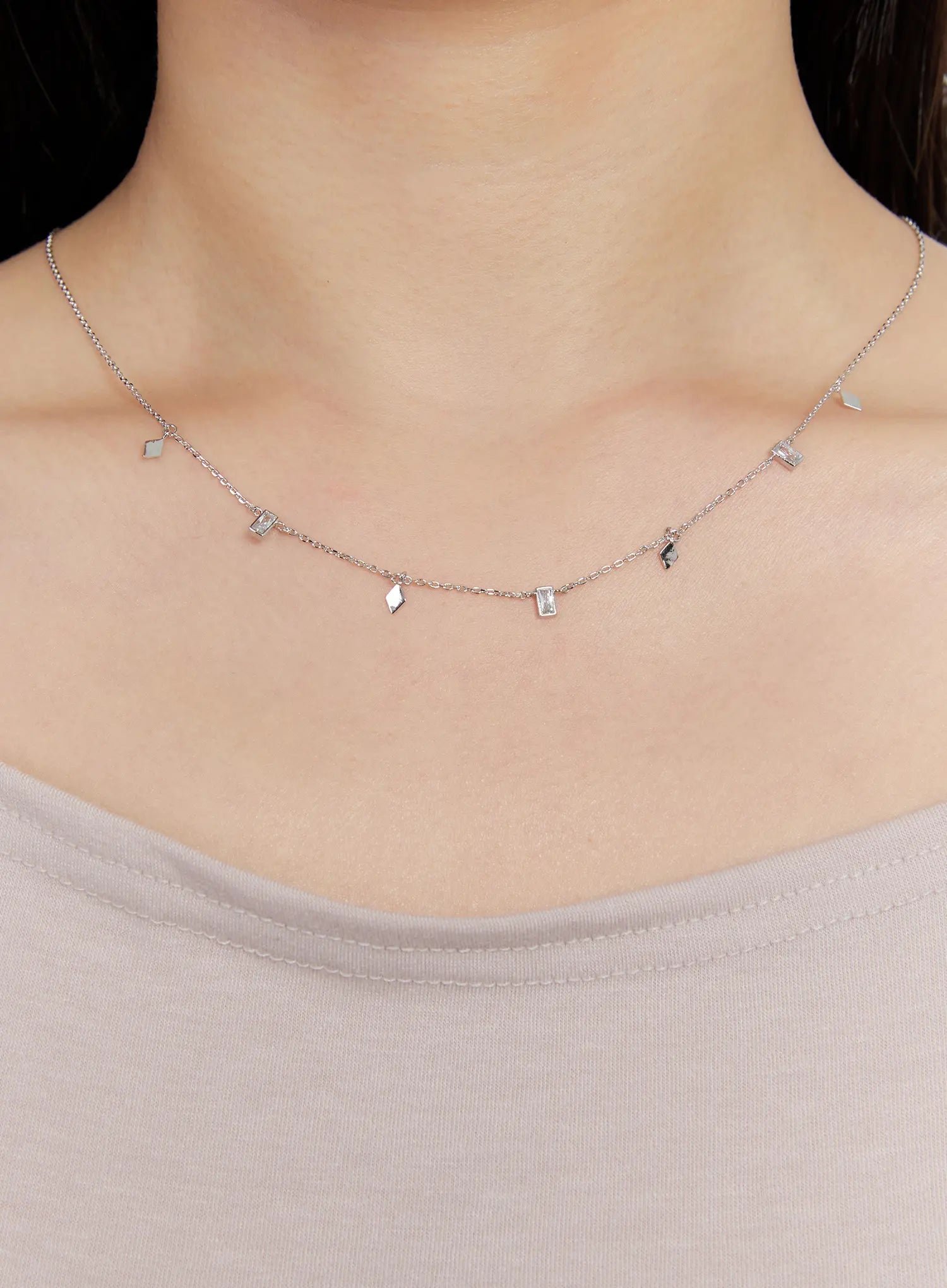 Geometric Drop Necklace IS517