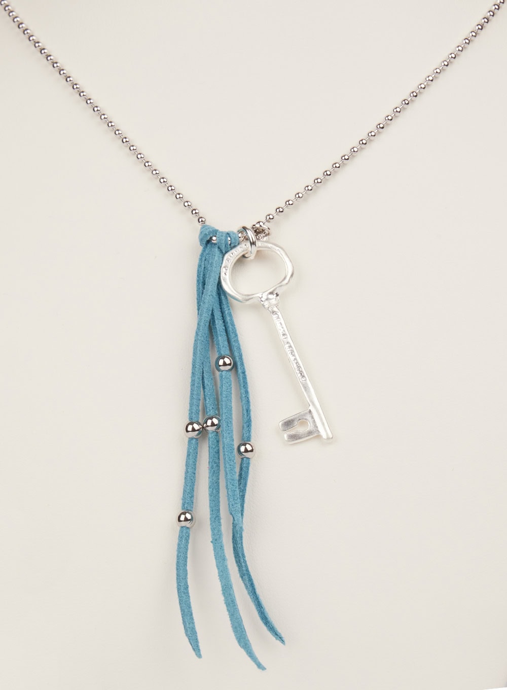 Key Fringe Long Necklace (Blue) IM531