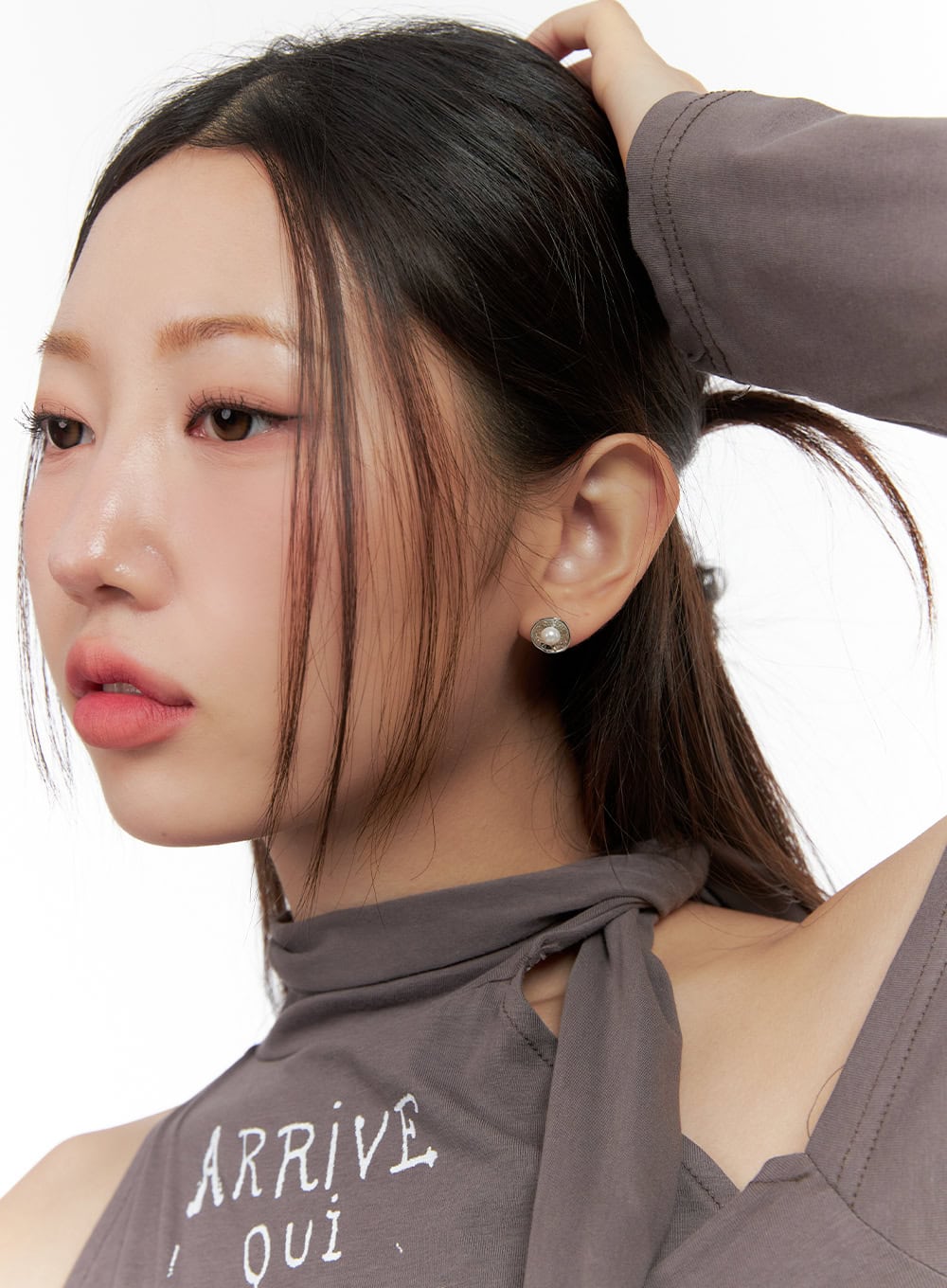 Flower Flat Earrings IO418