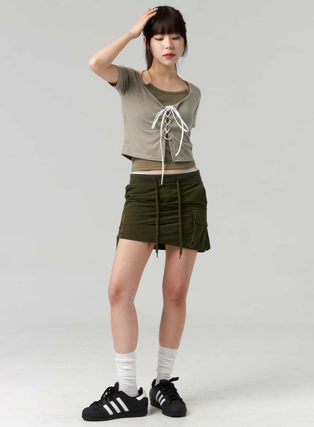 Pocket Mini Sweat Skirt CL324
