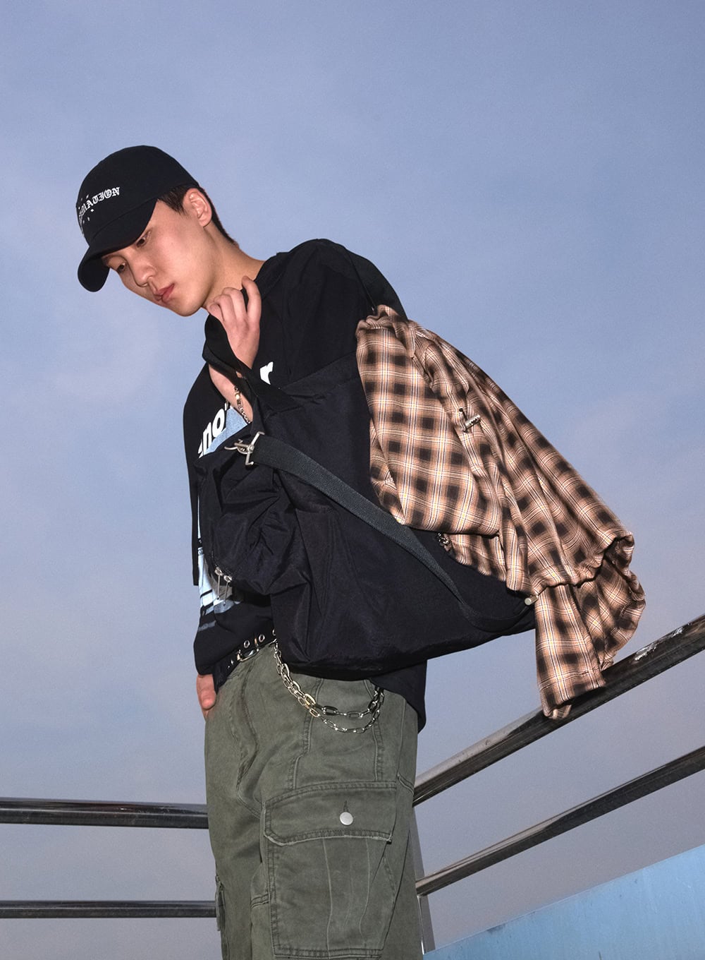 Men's Sleeveless Plaid Vest IU512