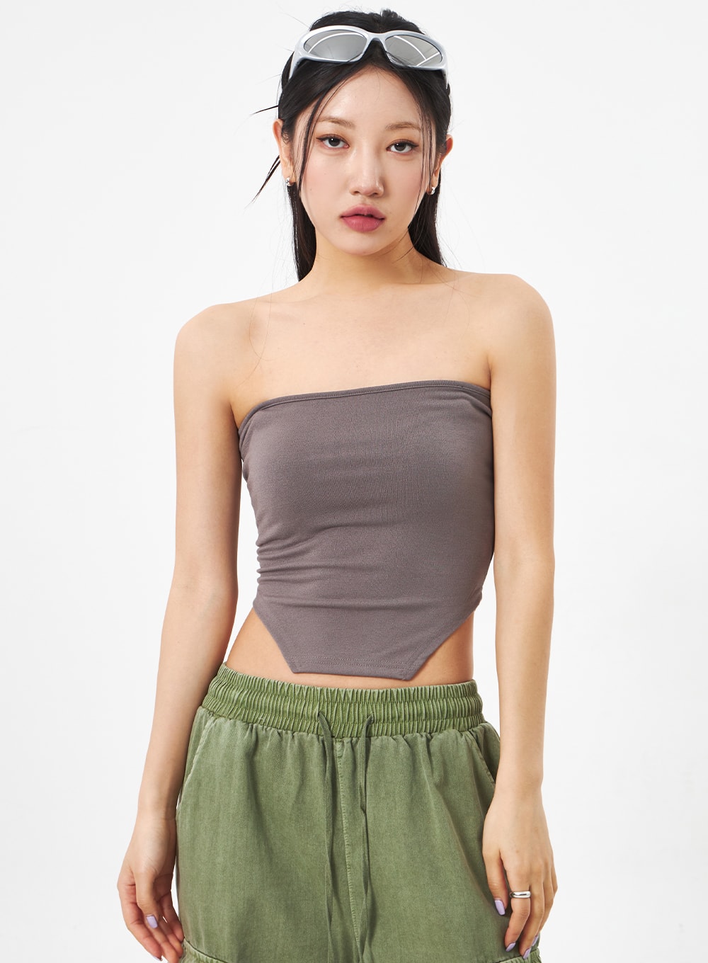 Slit Tube Top CA307