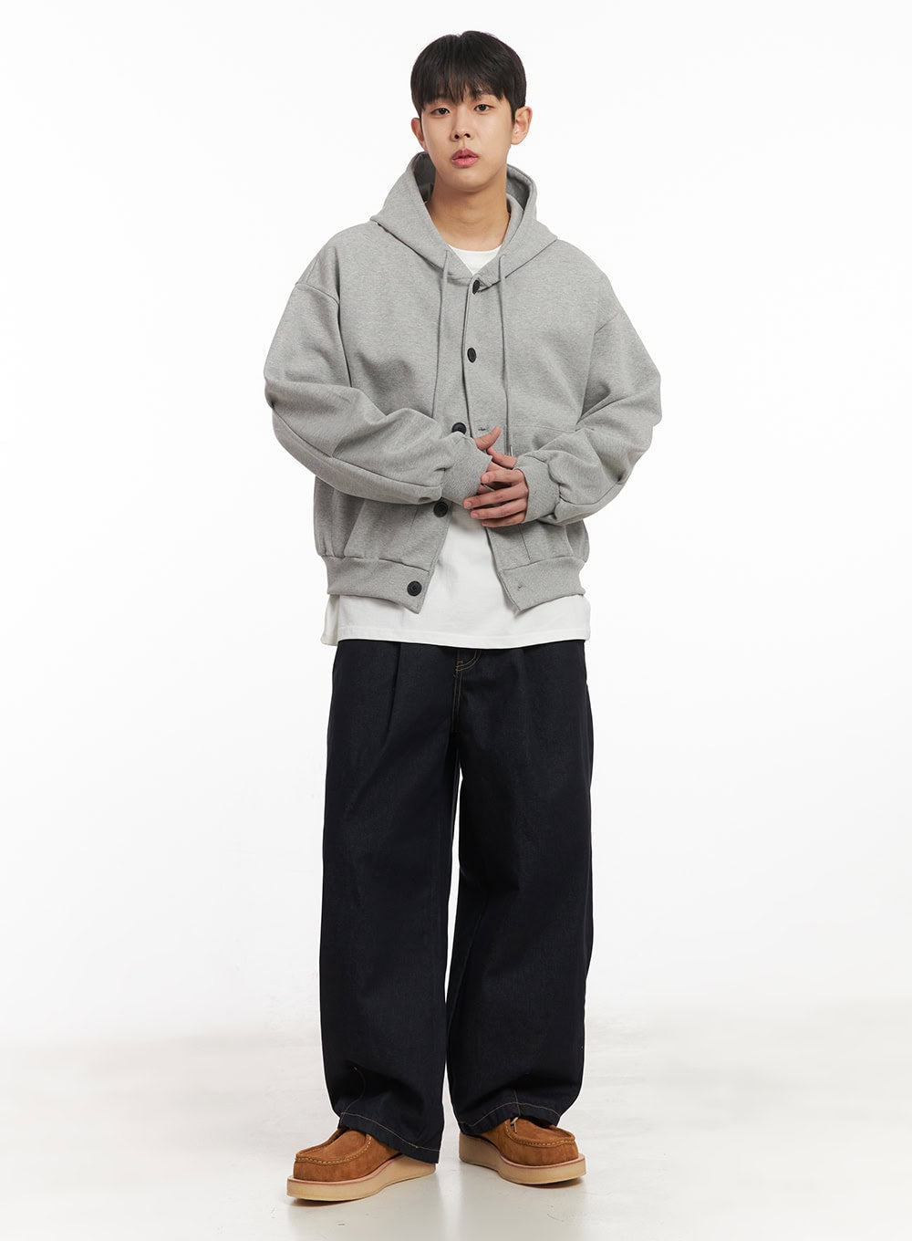 Men's Stitched Wide-Leg Jeans IM517