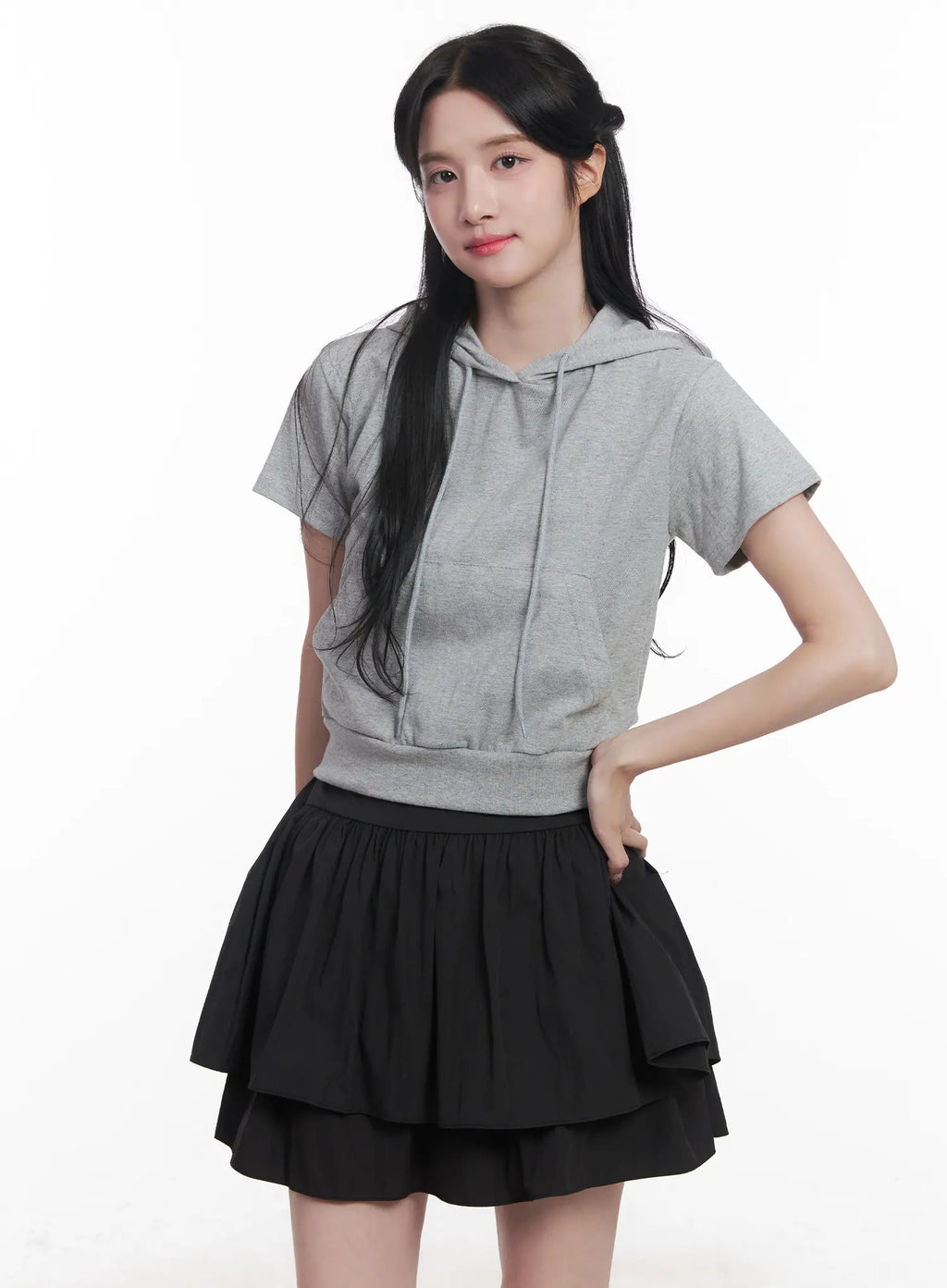 Slim-Fit Short-Sleeve Hoodie CU525
