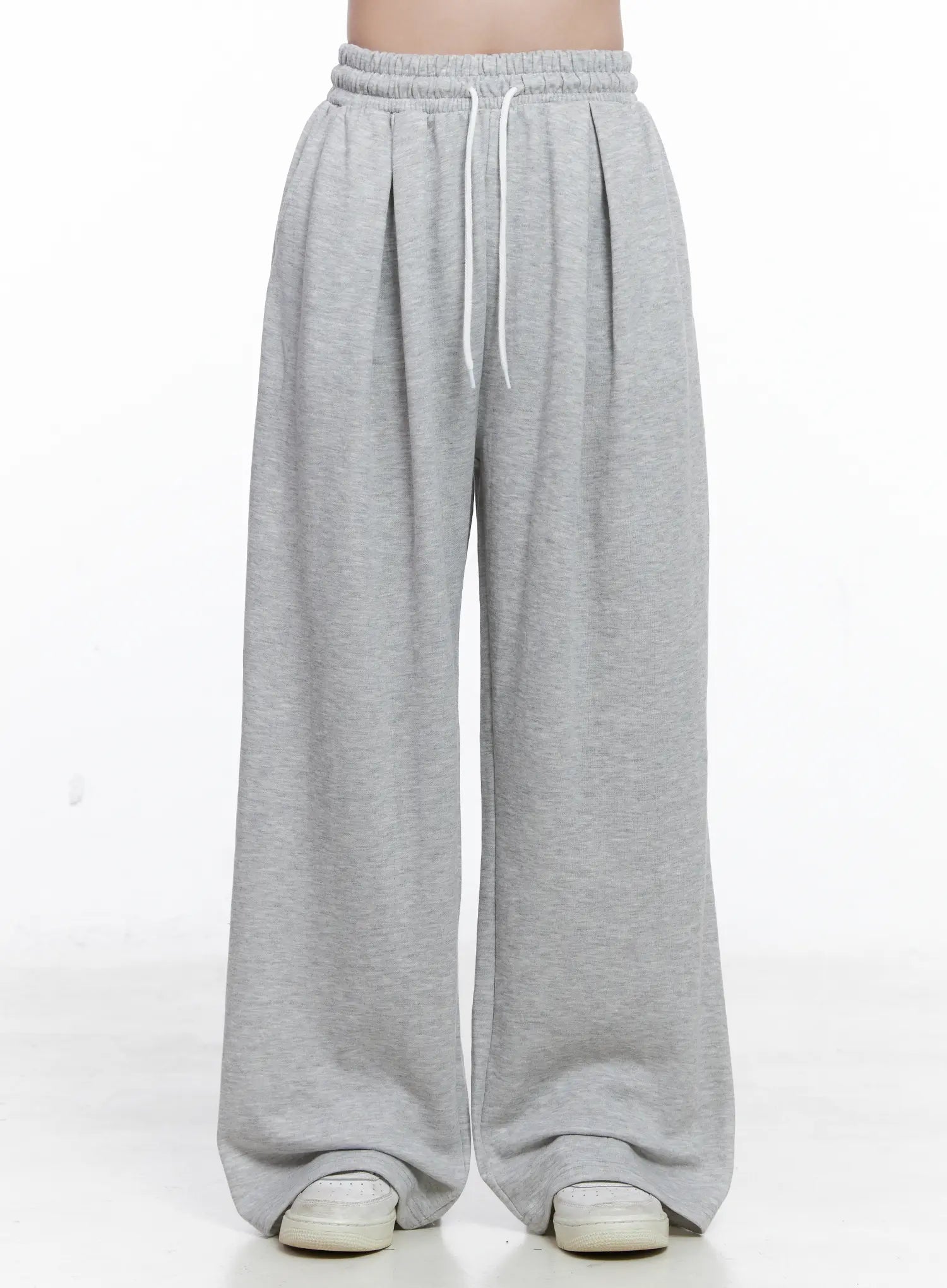 Pintuck Wide-Leg Sweatpants CS519