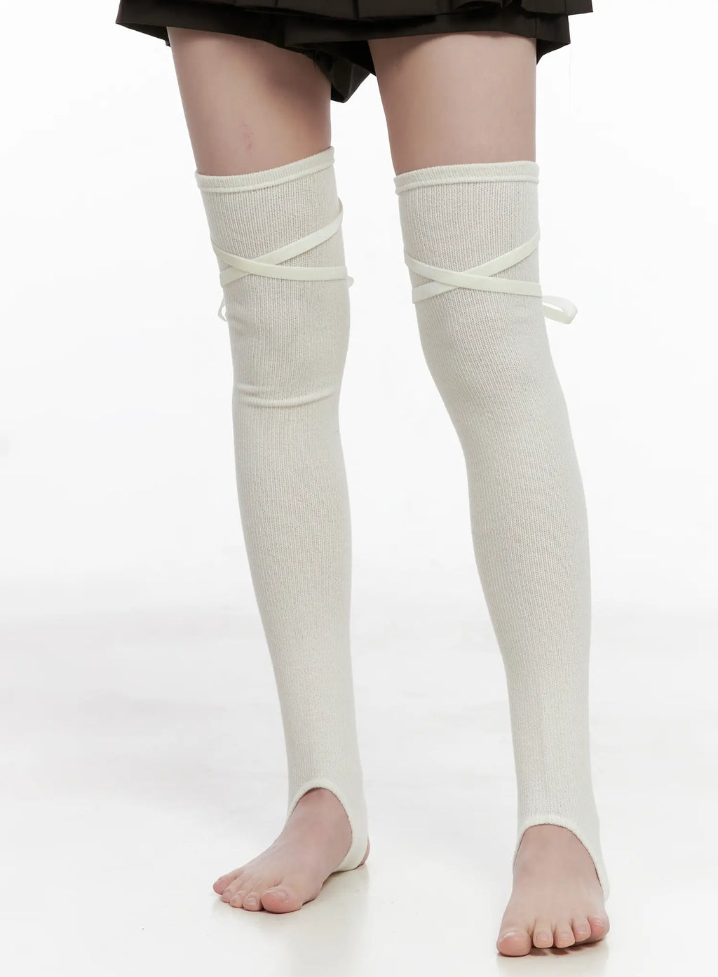 Tie-Up Knee High Leg Warmers CG519