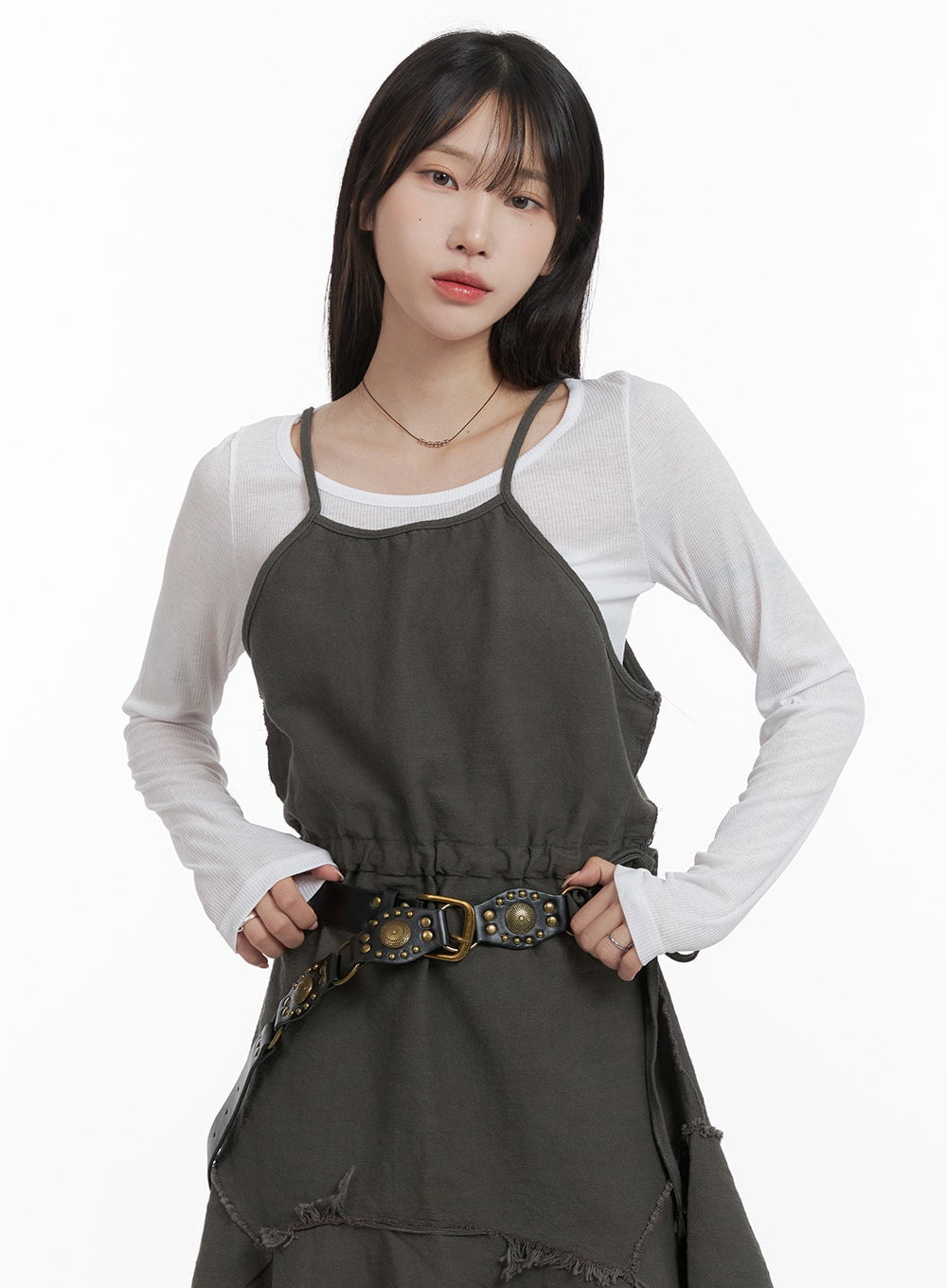 Basic U-Neck Long Sleeve T-Shirt CA404