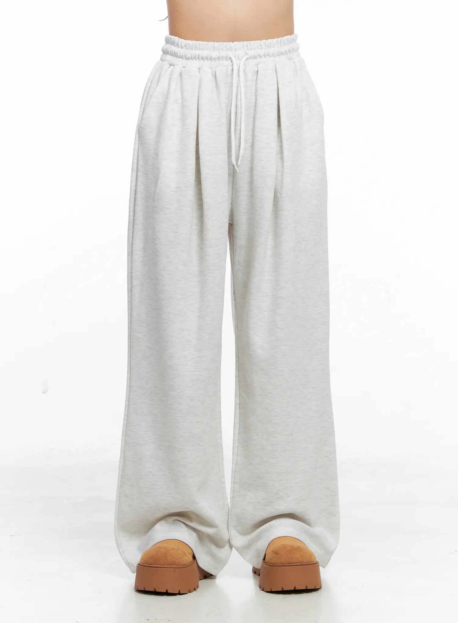 Elastic Waist Pintuck Sweatpants CS523