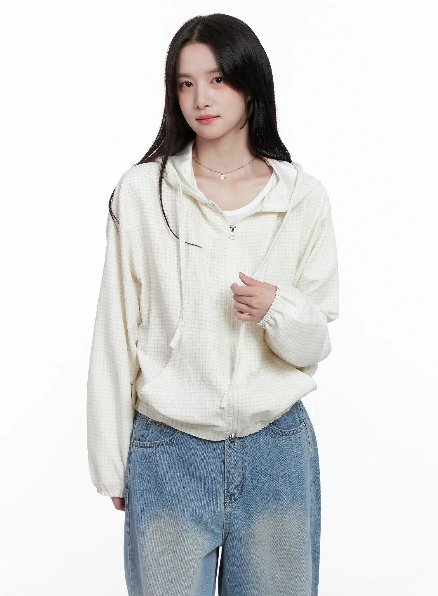 Minimalist Checkered Hoodie CS519