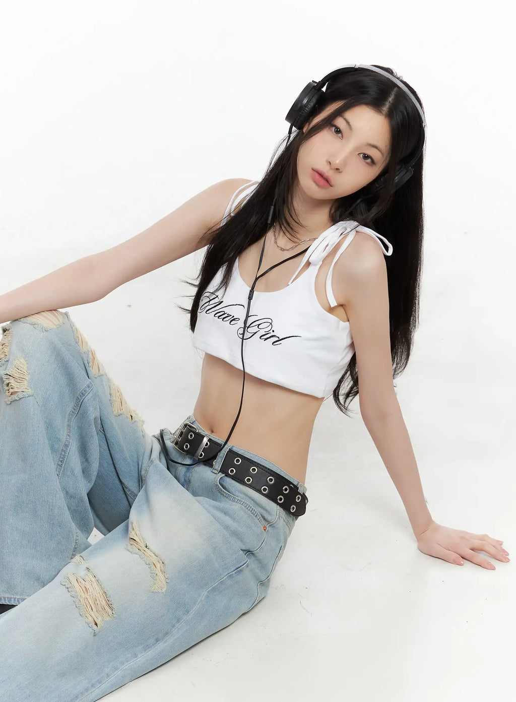 Embroidered Super-Cropped Tank CU530