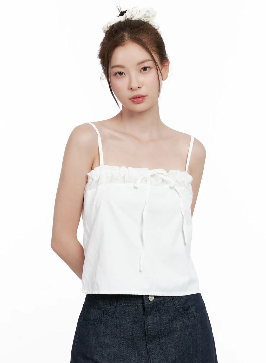 Ruffle-Trim Cami CL523