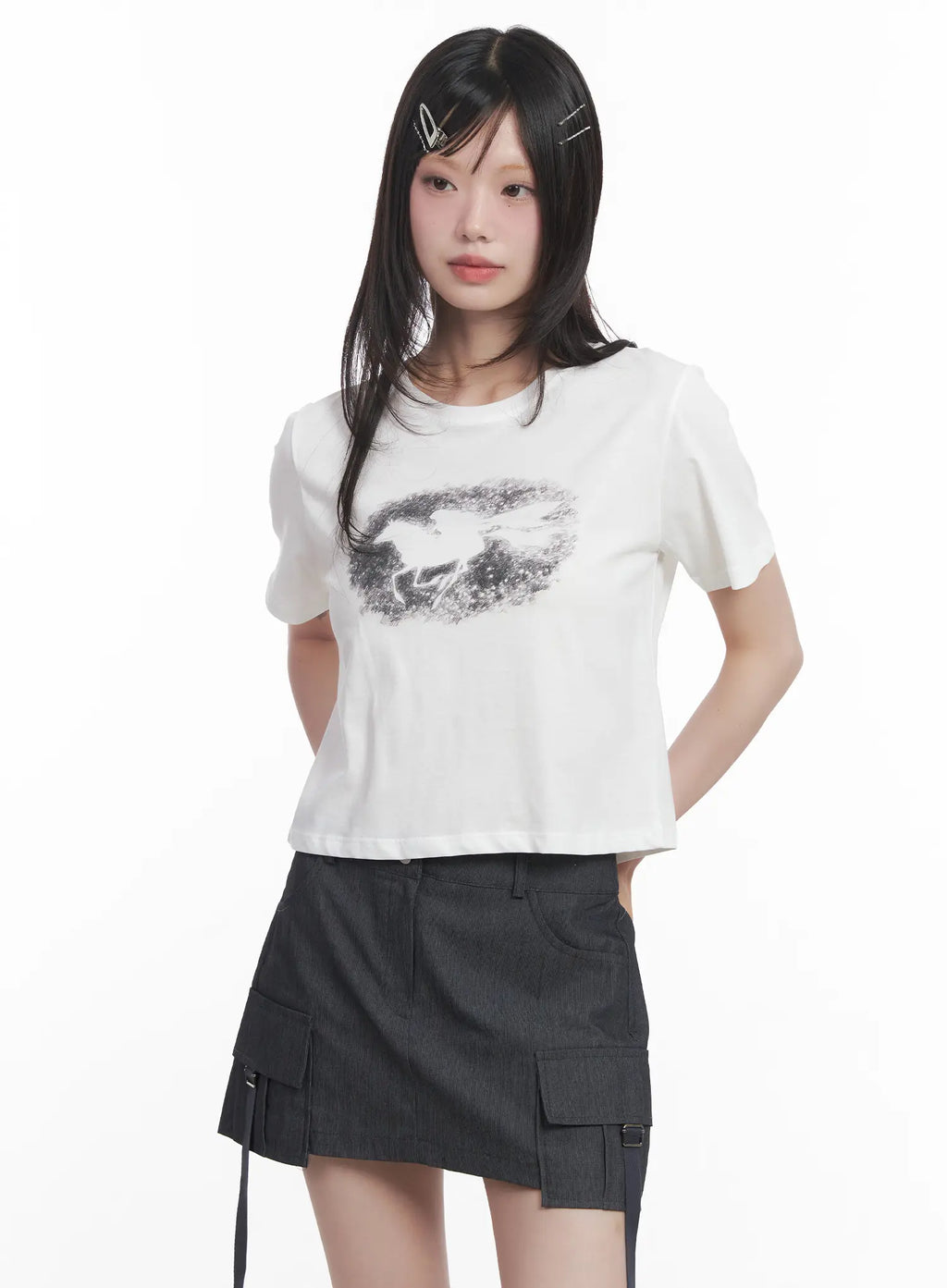 Graphic Crop T-Shirt CU520