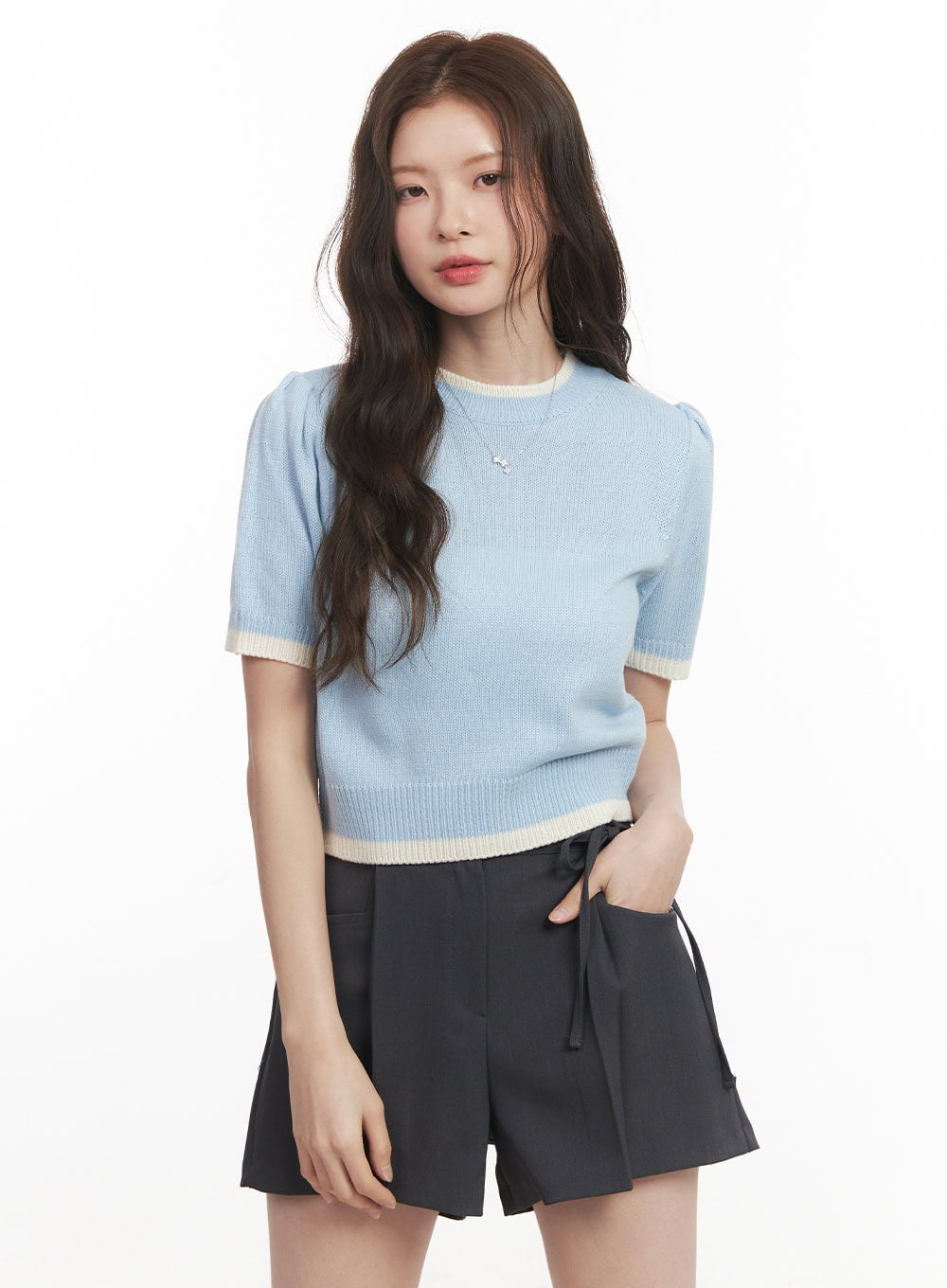 Cozy Half-Sleeve Sweater CA502