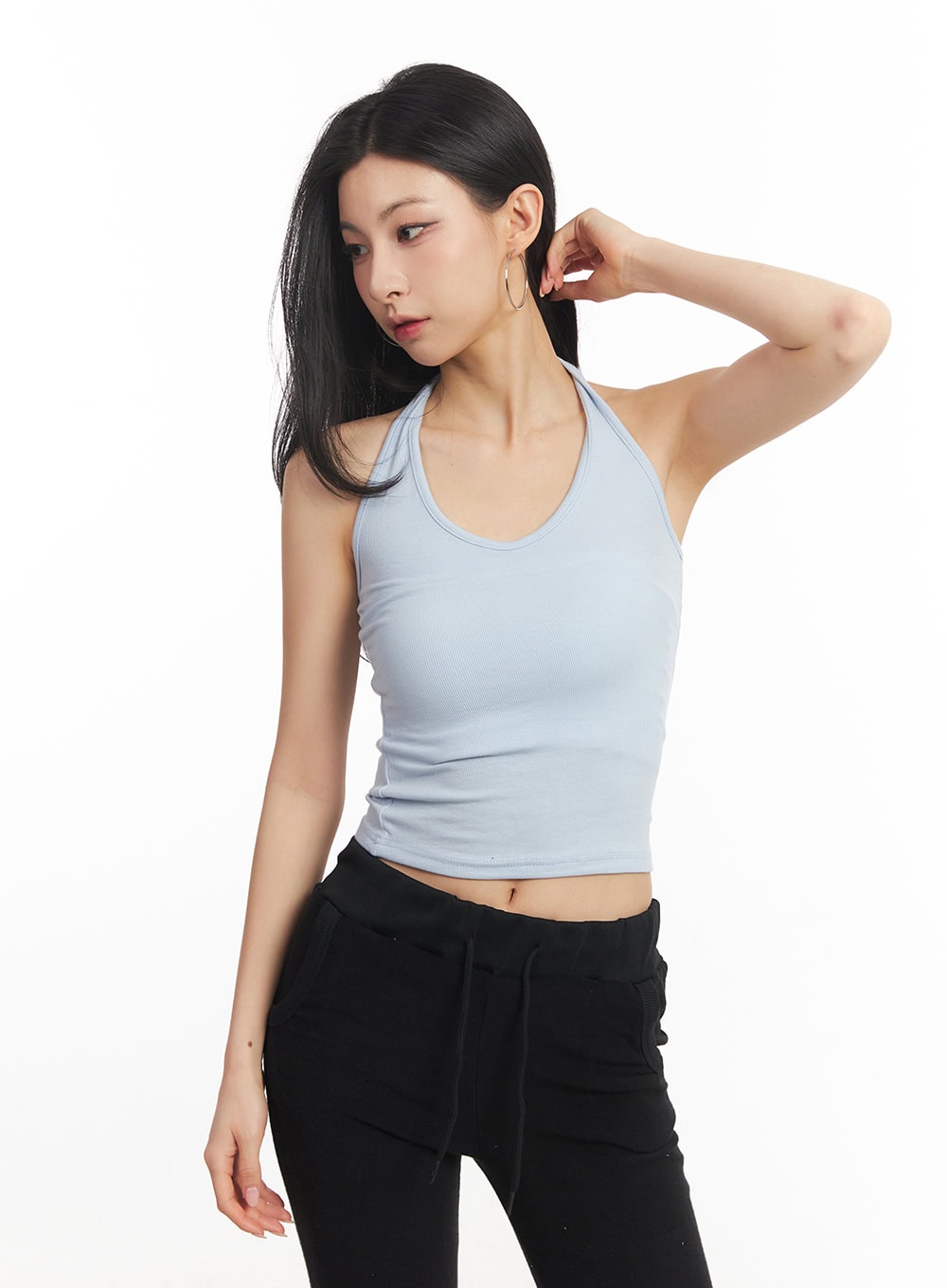 Essential Halter Crop Tank Top CA503