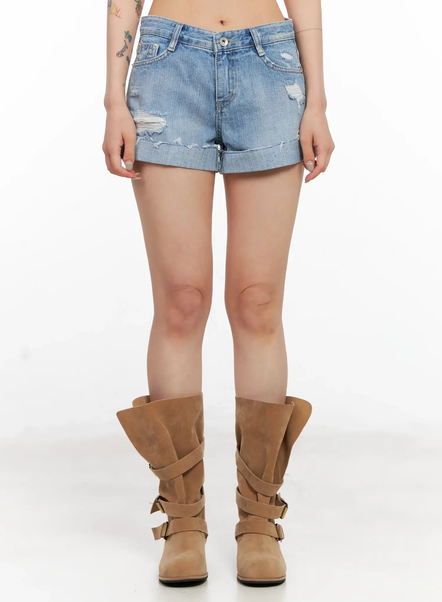 Vintage Distressed Denim Shorts CL528