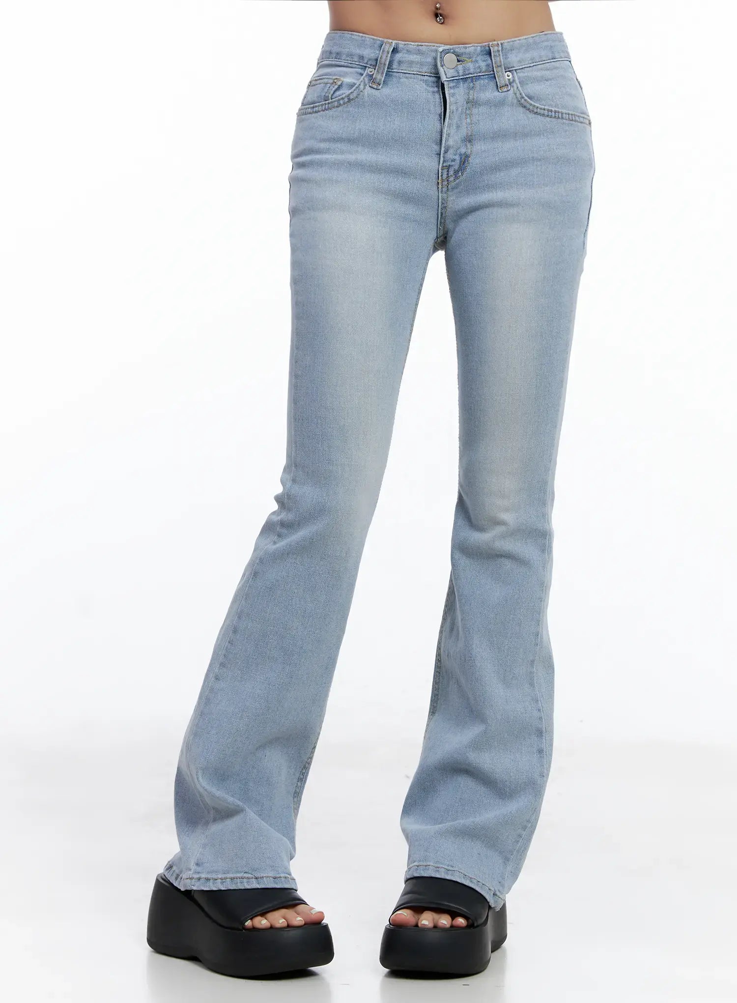 Yeojin Classic Flare Denim Jeans CL510