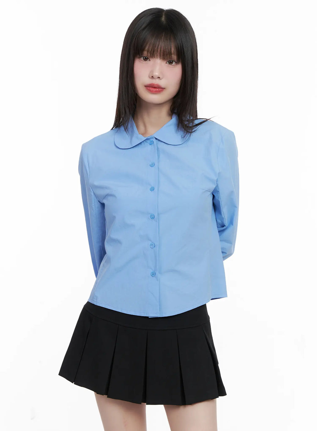 Classic Round Button-Up Shirt CG518