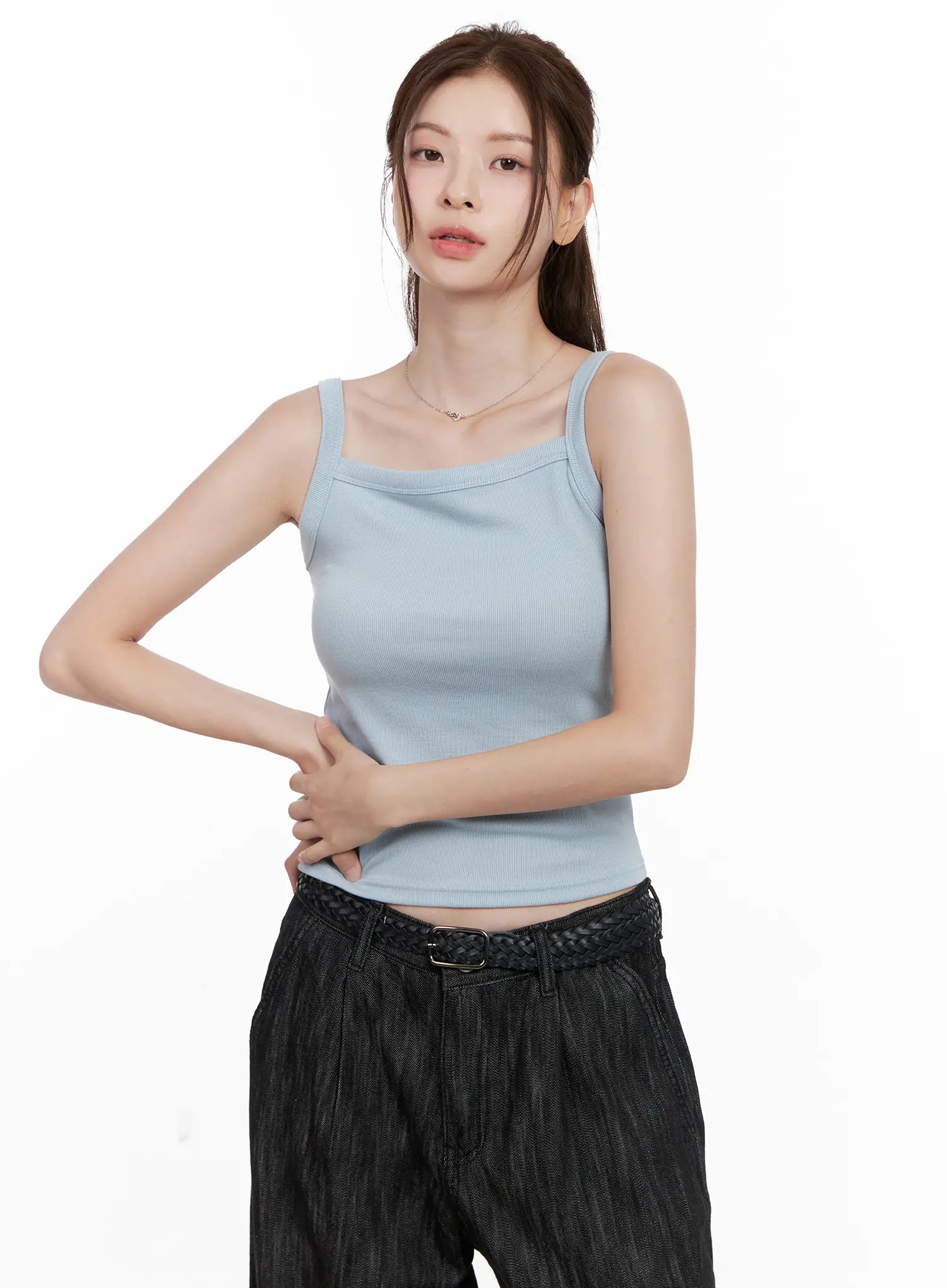 Ribbed Sleeveless Top CL523
