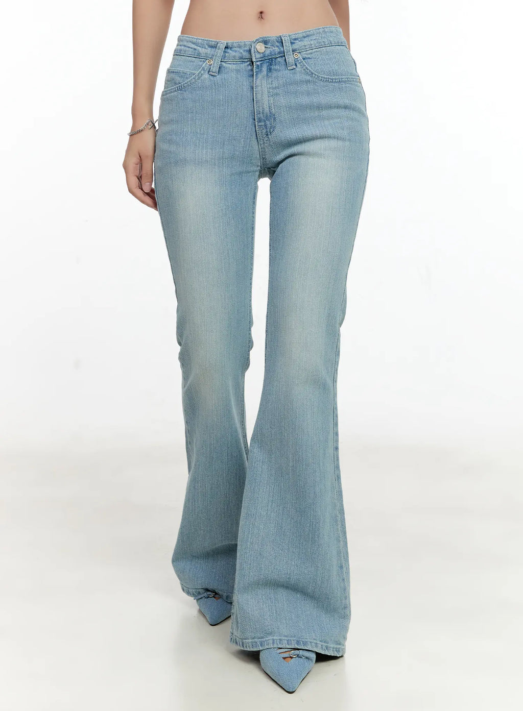 Loona Classic Light Blue Flare Jeans CL531