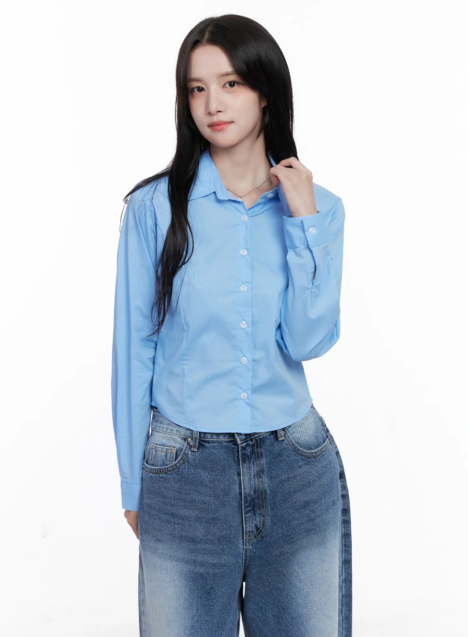 Slim Fit Button-Up Shirt CS519
