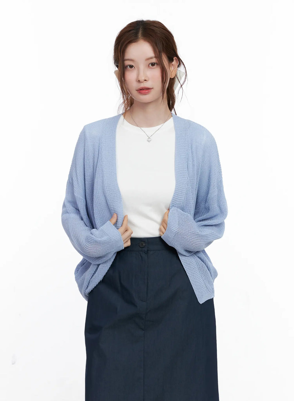 Sheer Loose-Fit Cardigan CG521