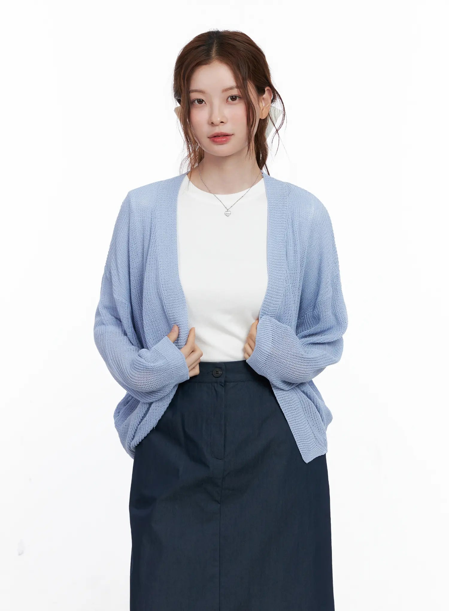 Sheer Loose-Fit Cardigan CG521