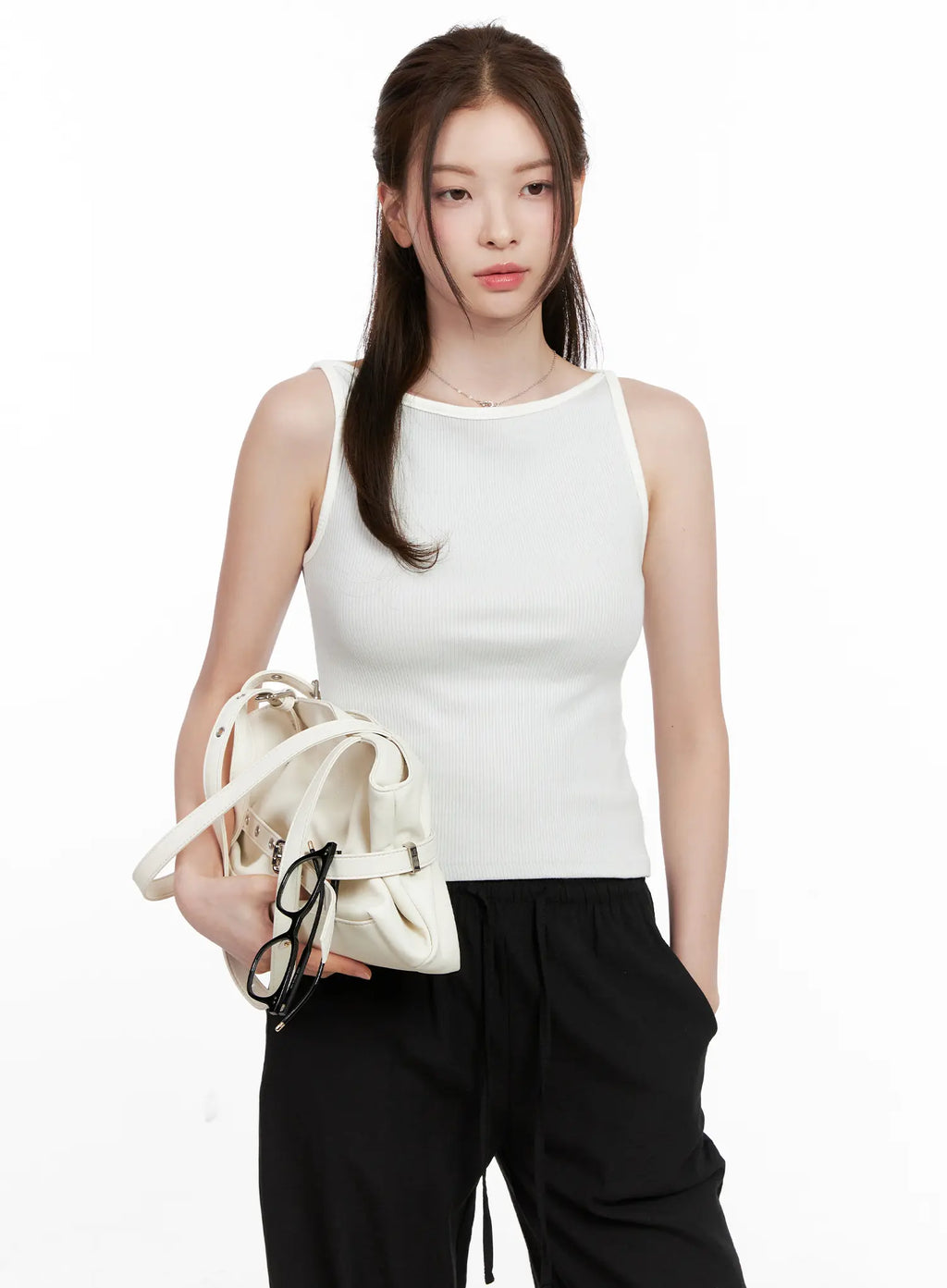 Ribbed Cotton Tank Top CL524