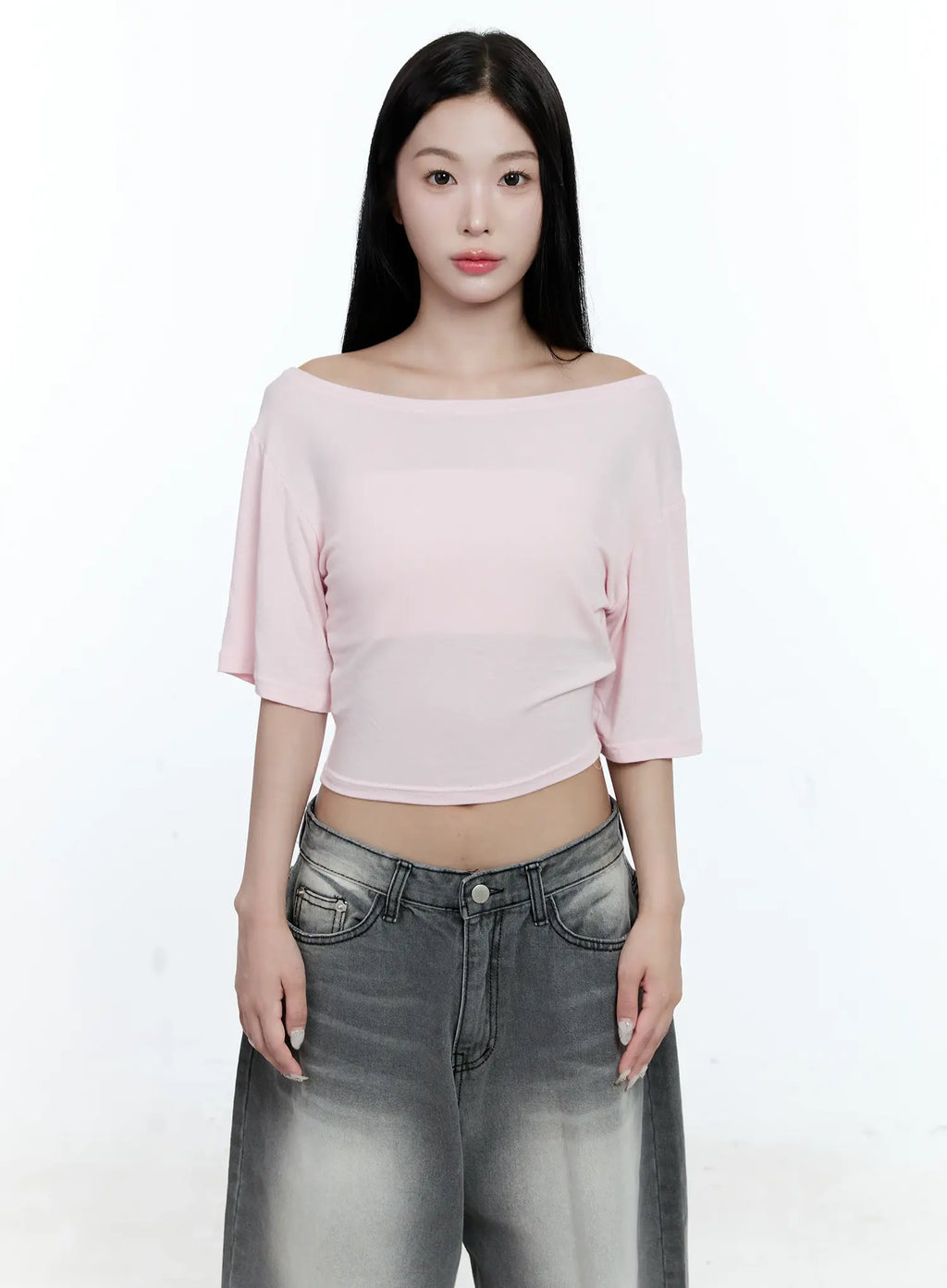 Off-Shoulder Crop Top CG511